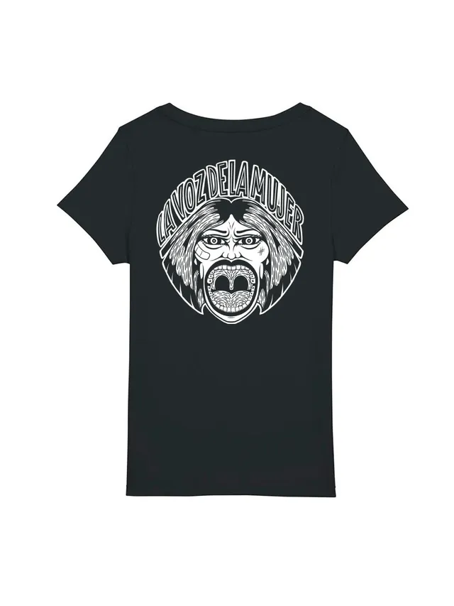 dna merch La Voz de la Mujer Damen T-Shirt Biobaumwolle
