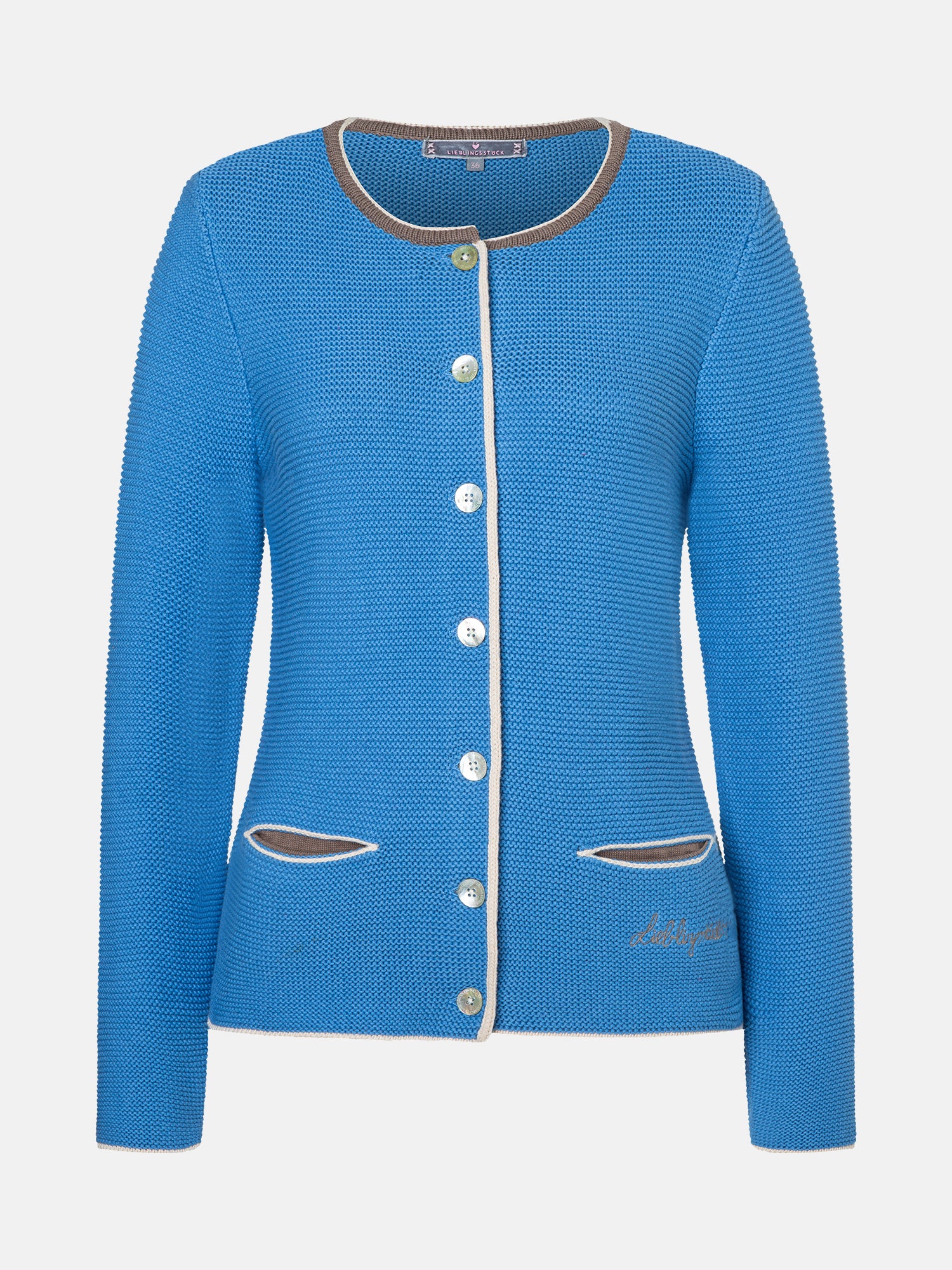 Lieblingsstück ZaraL Strickjacke pearl blue Baumwolle