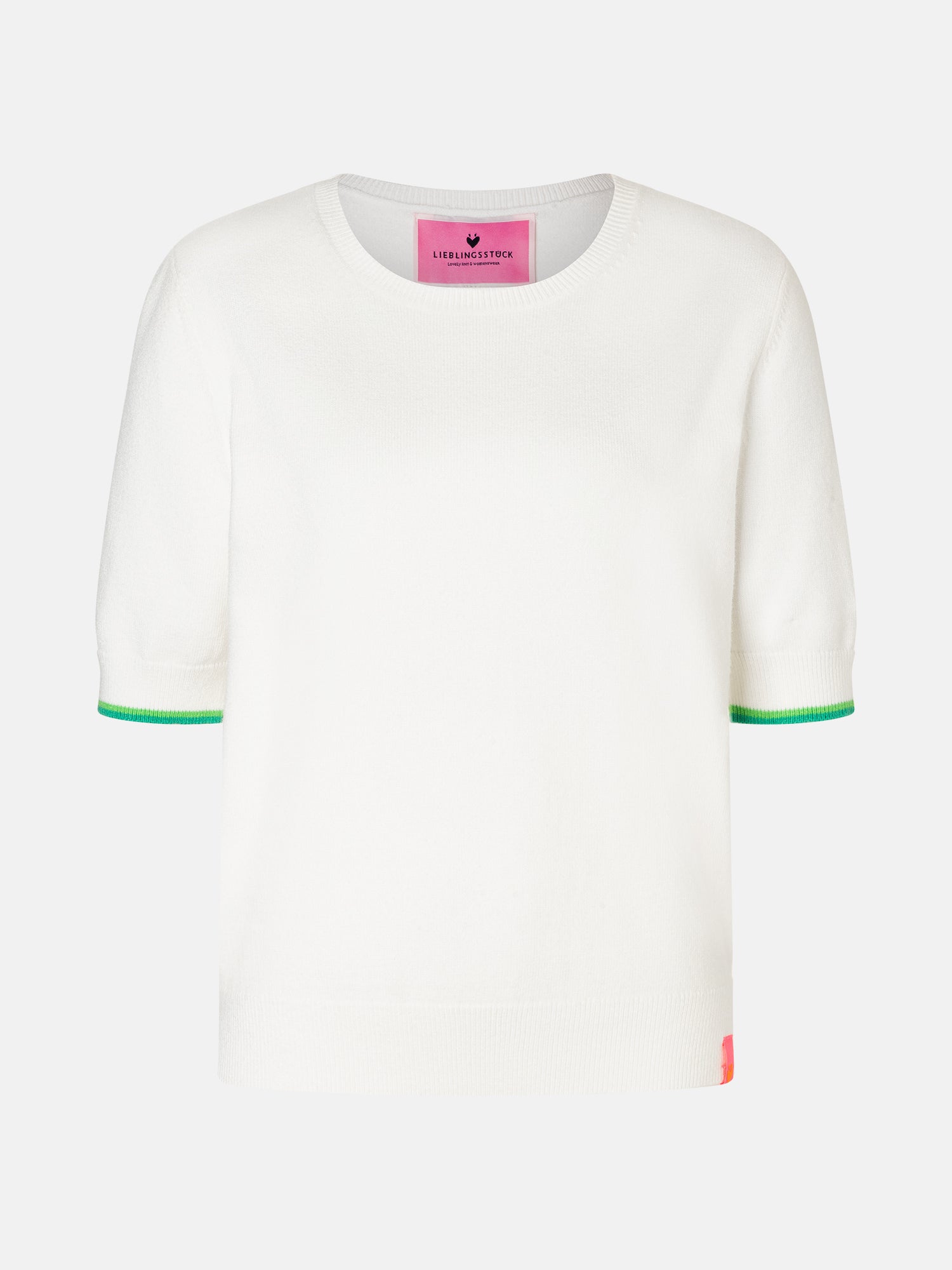 Lieblingsstück TalviL Kurzarm-Pullover Viskosemix offwhite