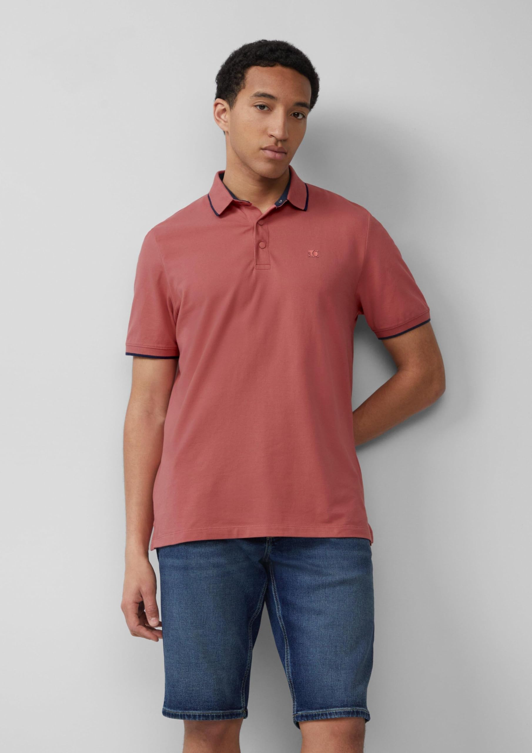 s.Oliver RED LABEL Poloshirt L rosa aus Pikée