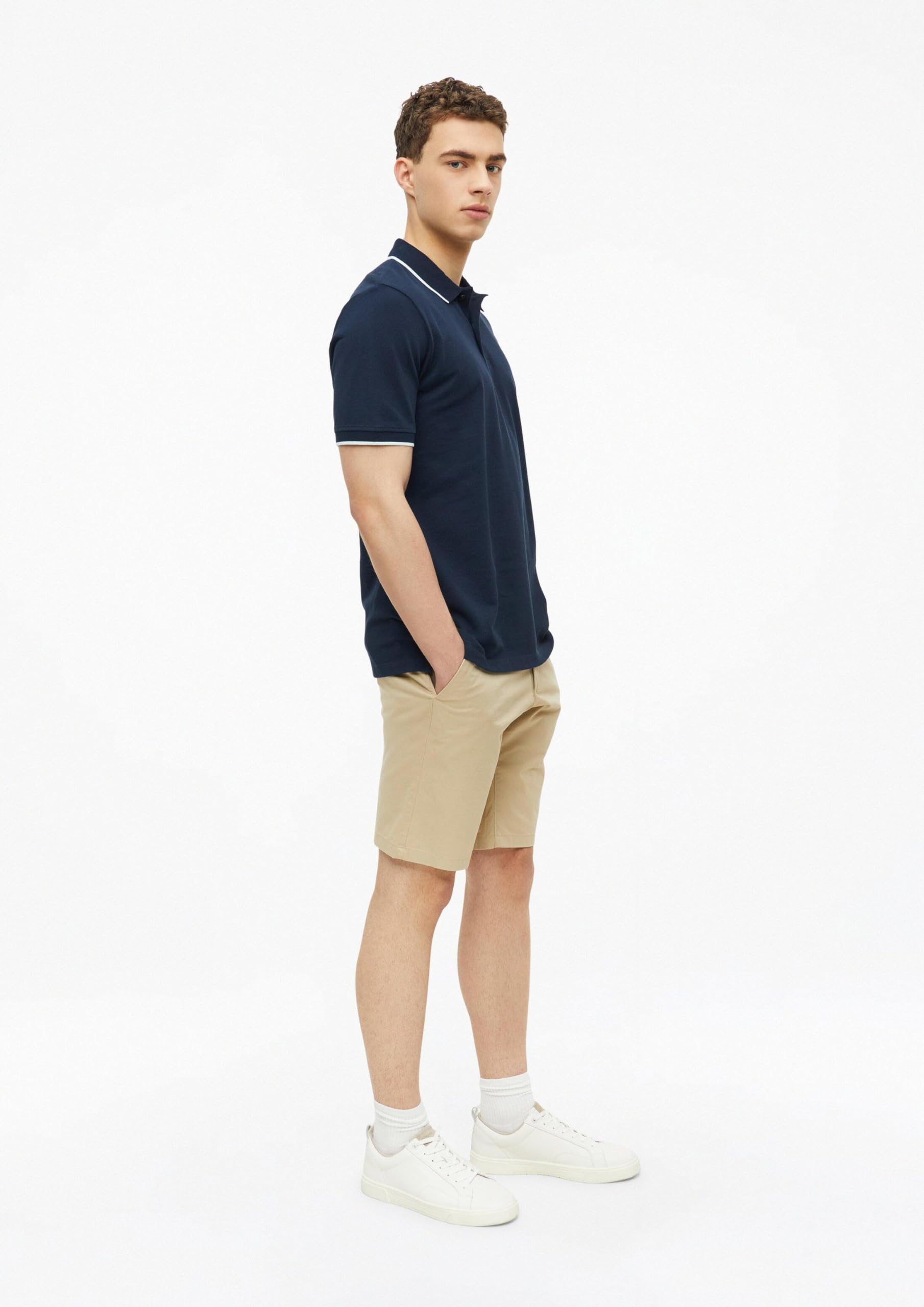 s.Oliver Junior Poloshirt Piqué Kontrast schiefergrau