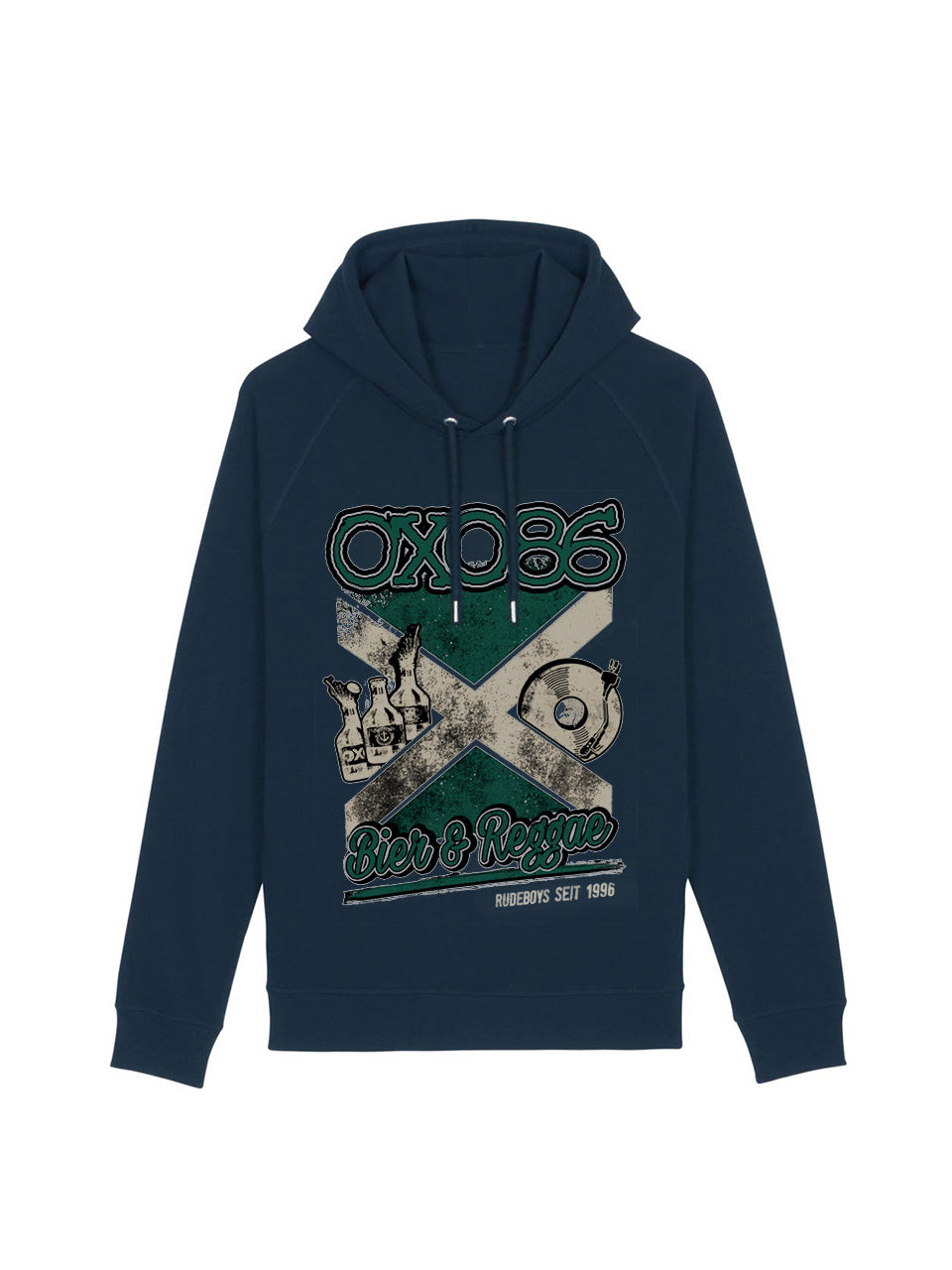 dna merch Oxo 86 Bier & Reggae Kapuzenpullover Burgunderrot