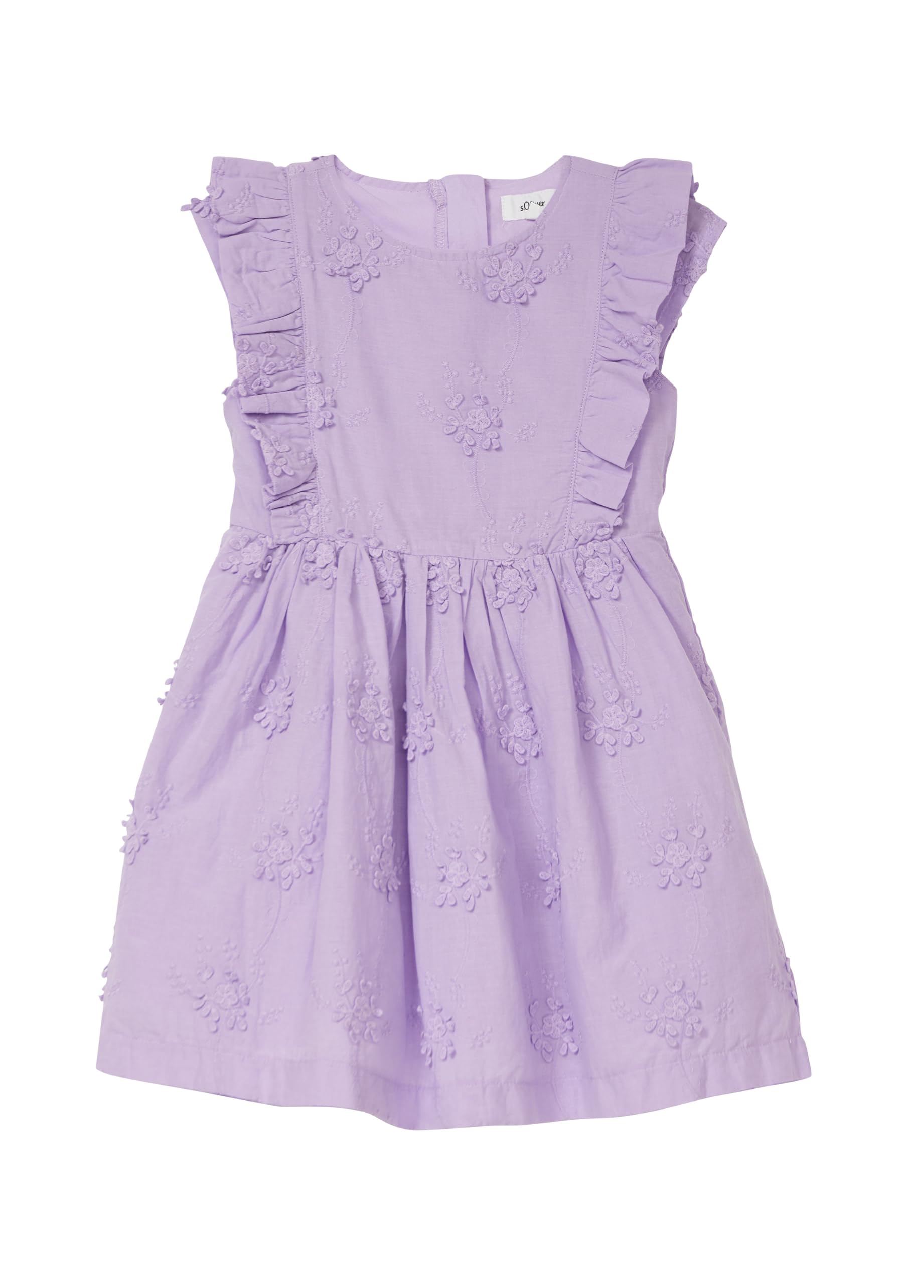 s.Oliver Junior Flügelärmel Kleid floral grün