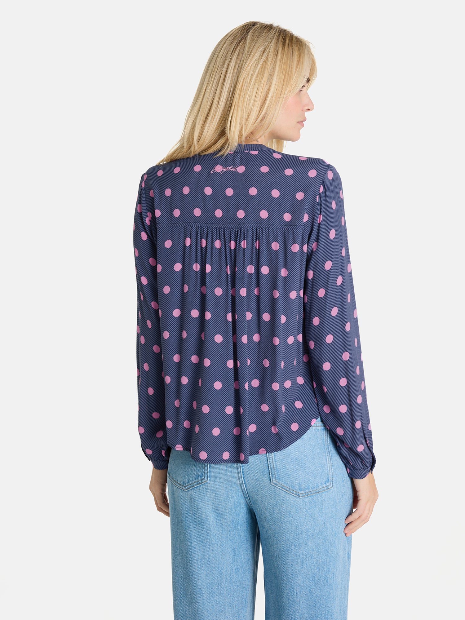 Lieblingsstück EdiliaL Bluse Viskose navy Gepunktet