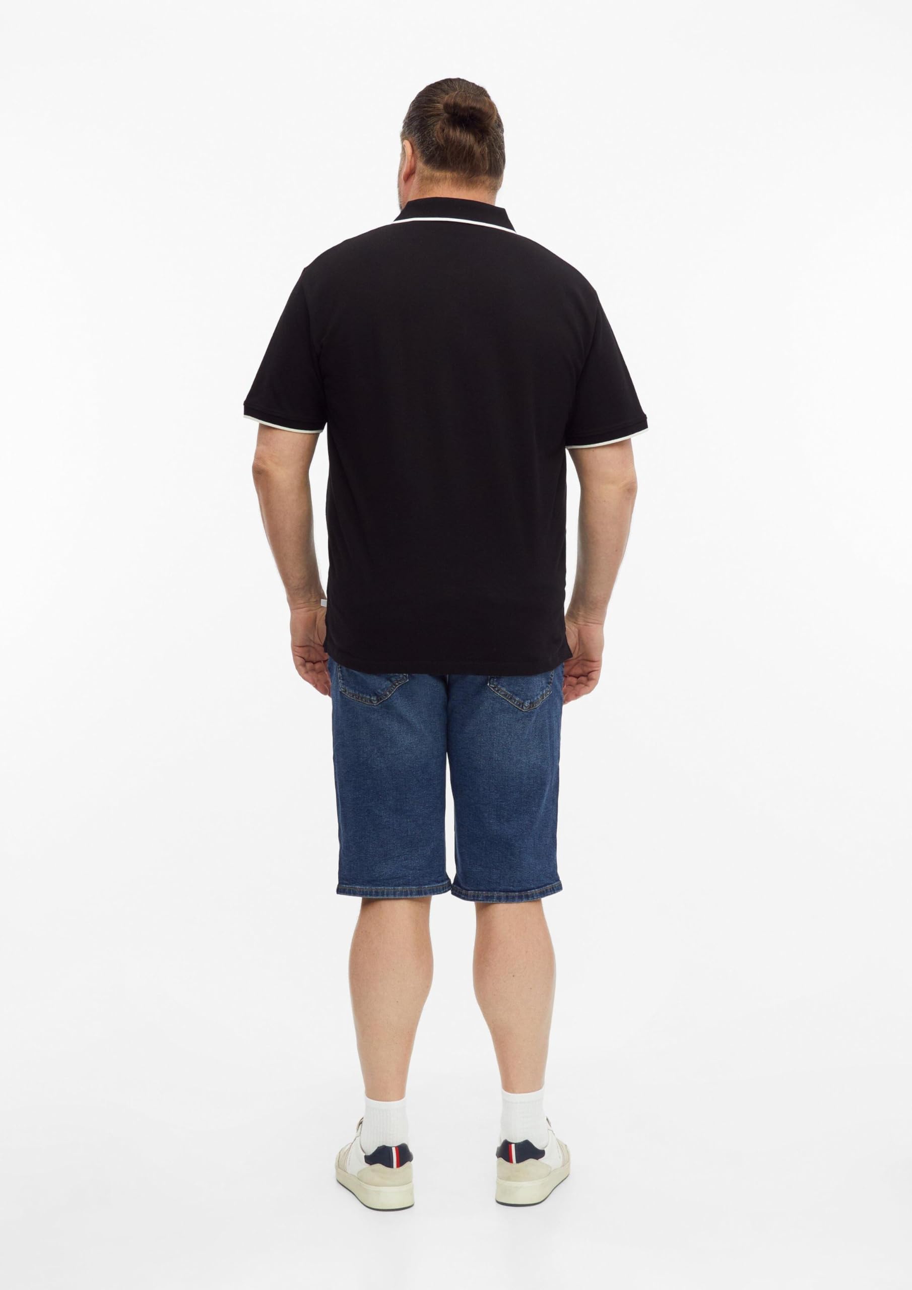 s.Oliver Piqué-Poloshirt Kontrast-Details Baumwolle