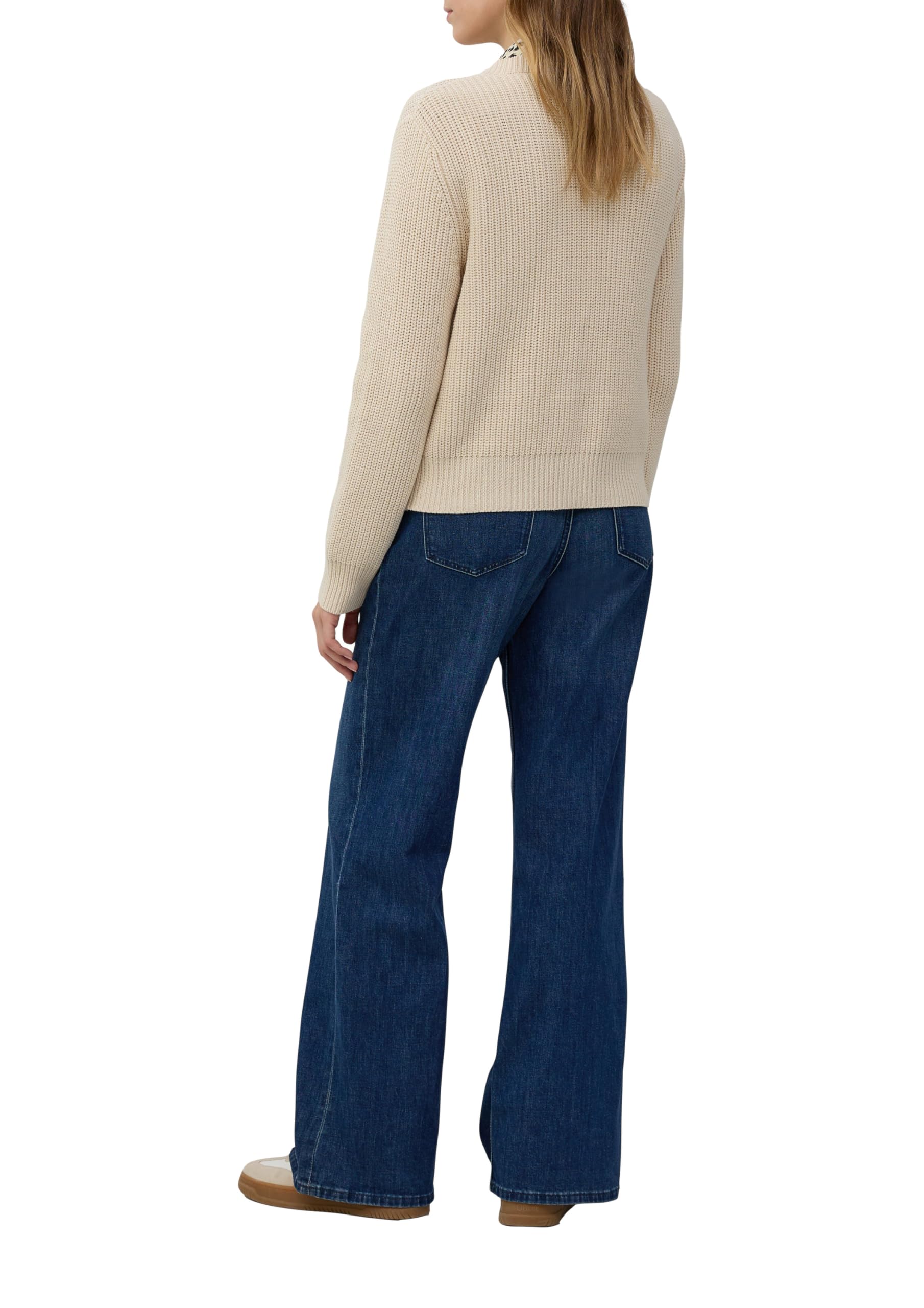 s.Oliver Junior Cardigan Baumwollmix Ripp-Optik Sand