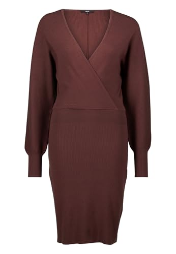 zero Strickkleid Wickeloptik Gr. 40 Chicory Coffee