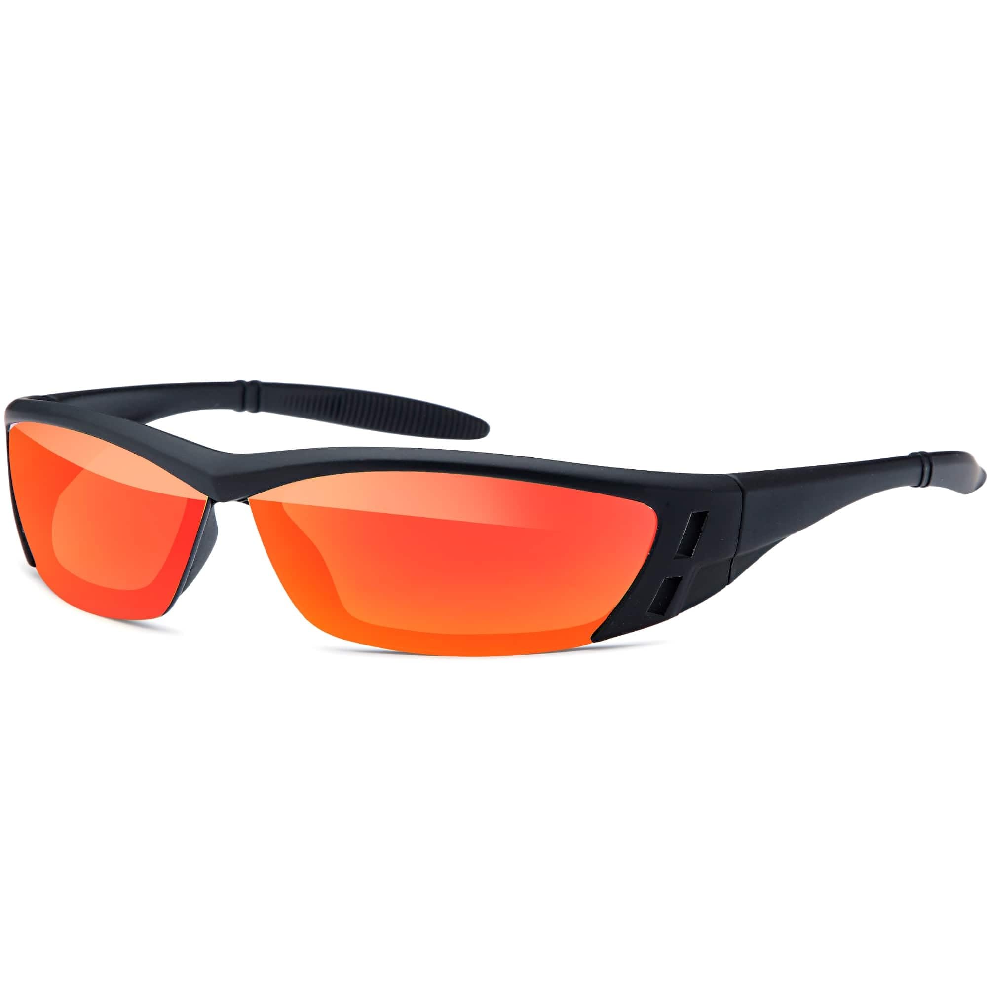 BEZLIT Sport Sonnenbrille UV400 Fahrradbrille Blau Verspiegelt