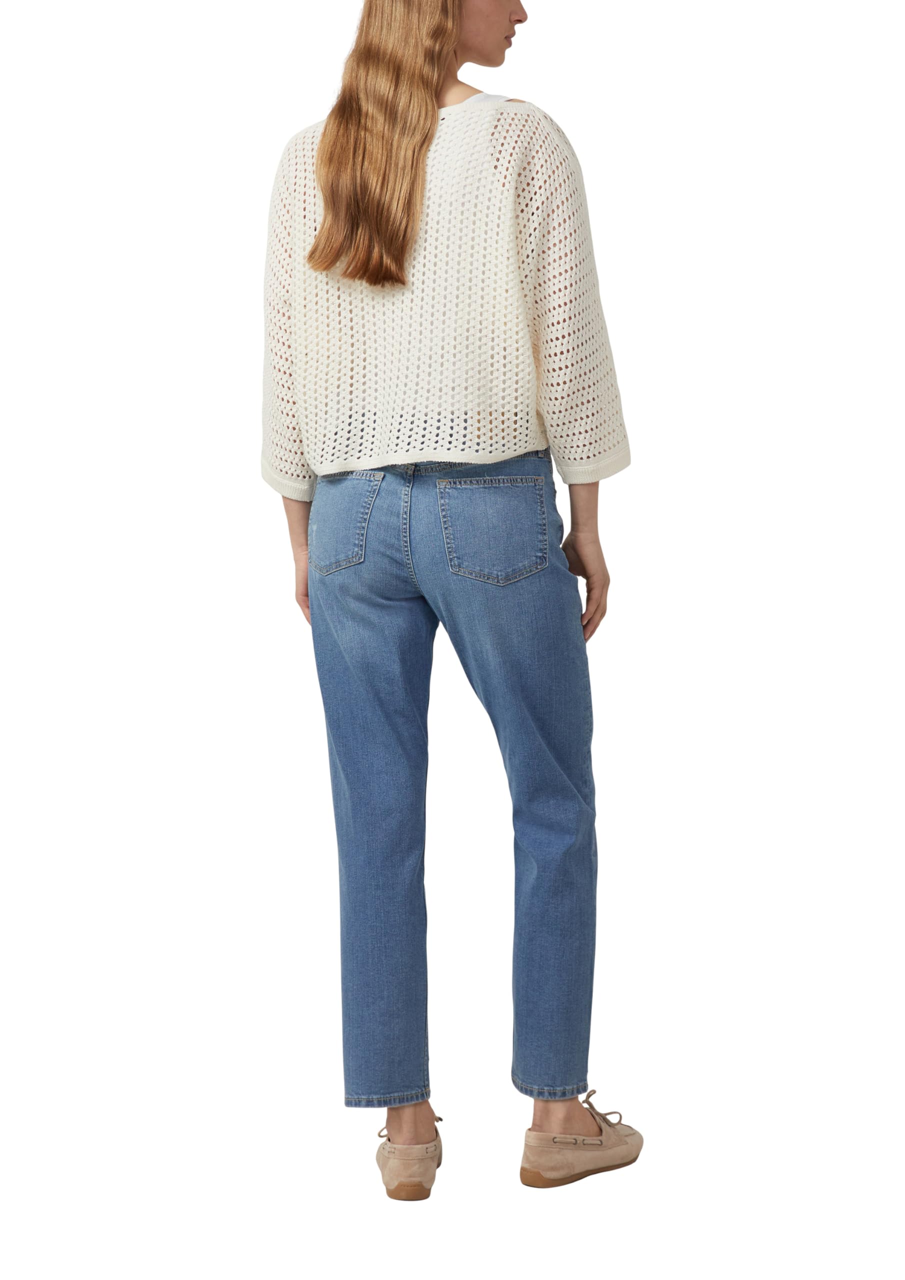 s.Oliver Red Label Pullover 2178901 3/4 Arm Creme