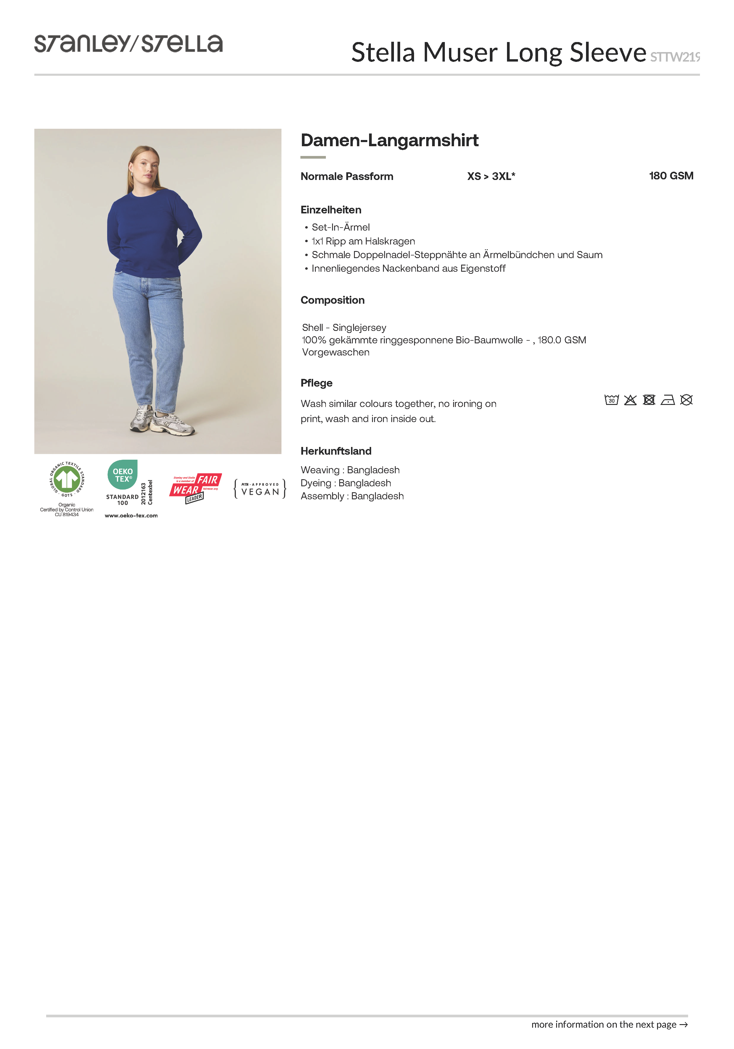 dna merch Suffragetten Langarmshirt Damen Weiß Bio