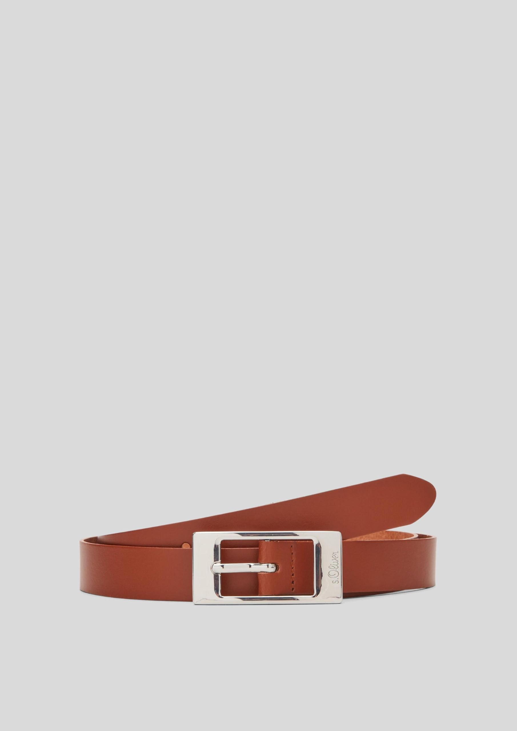 s.Oliver RED LABEL Gürtel 105 Schwarz Leder Damen