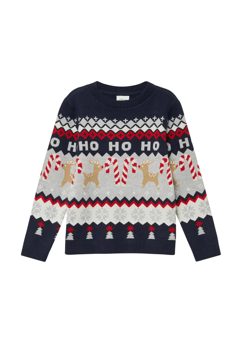 s.Oliver RED LABEL Strickpullover Jacquard 128-134 festlich