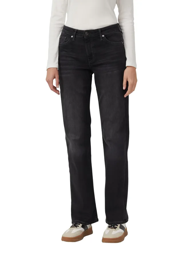 s.Oliver Karolin 2169109 Jeans-Hose Straight Leg schwarz