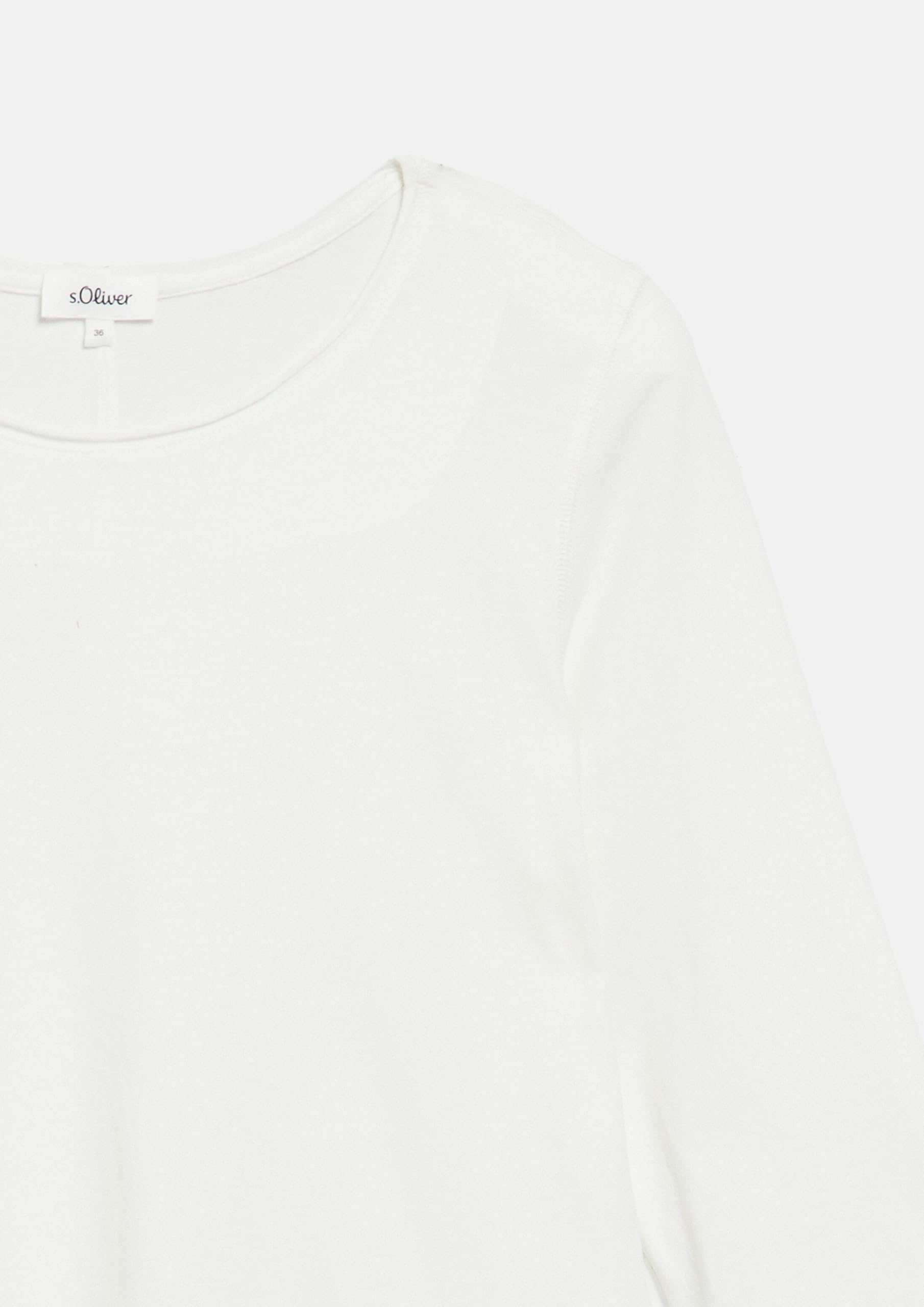 s.Oliver T-Shirt Relaxed Fit 3/4-Arm Schwarz