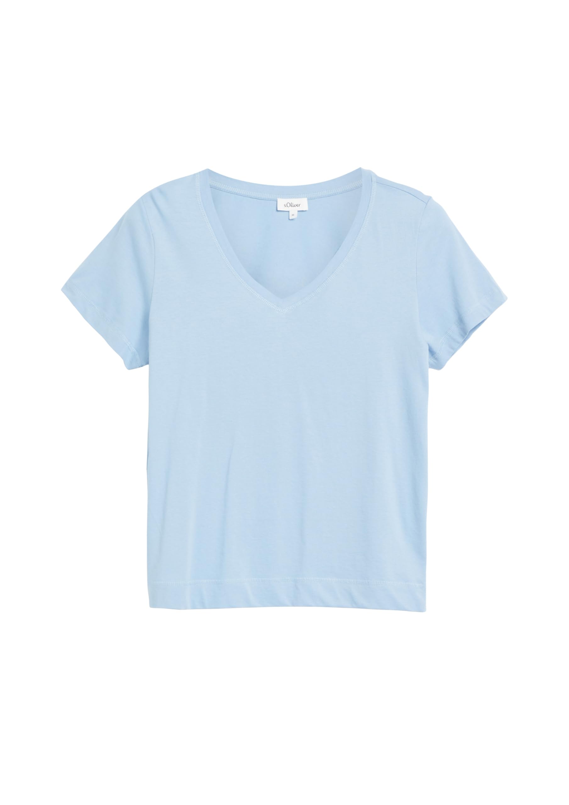 s.Oliver RED LABEL T-Shirt Damen V-Ausschnitt Baumwolle