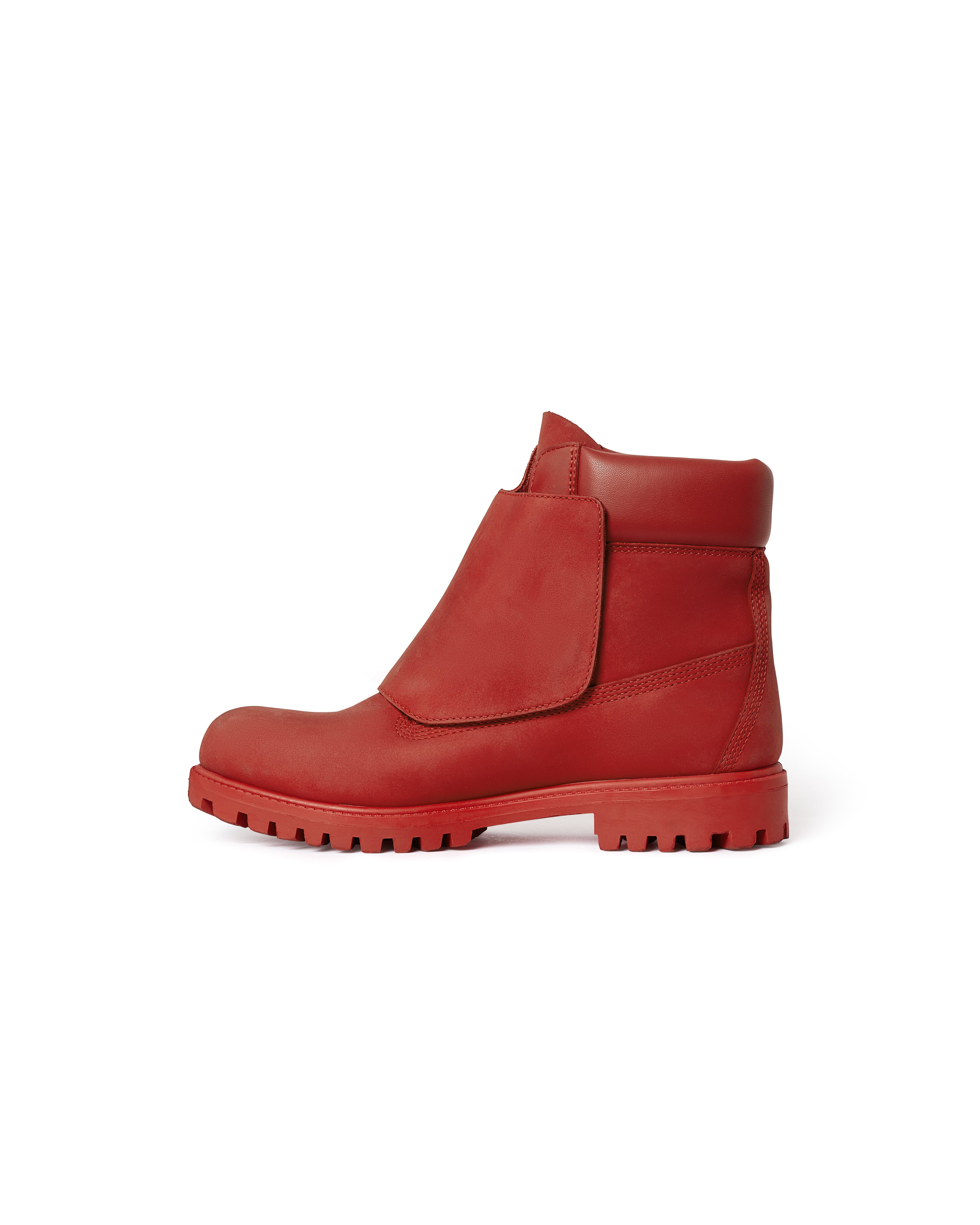 Mowalola Reign Boot Red Rum Stiefel Nubuk rot