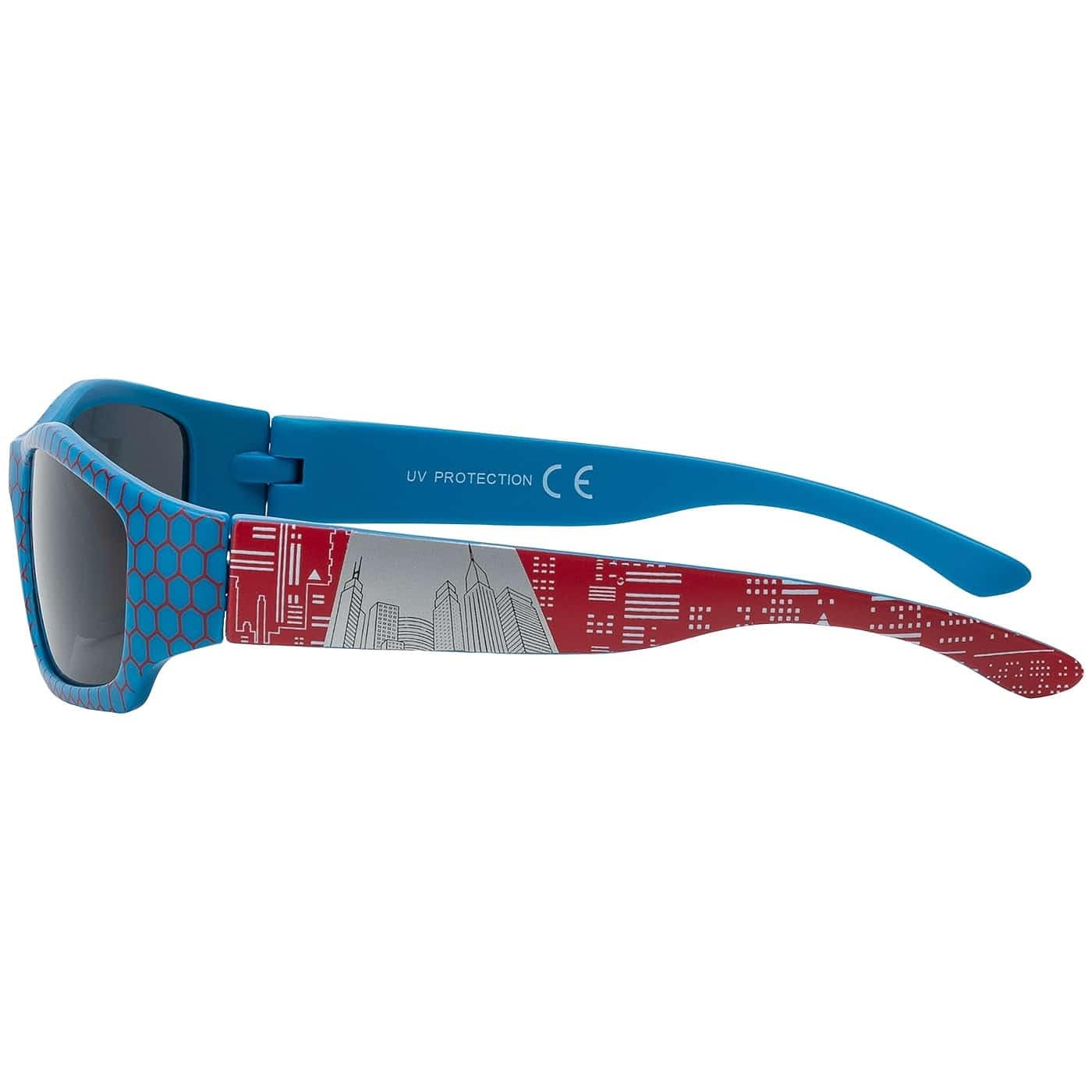 BEZLIT Kinder Sonnenbrille Muster blau-rot UV400