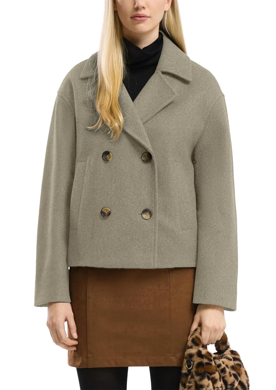 s.Oliver QS Cabanjacke Wolloptik Struktur Gr.L