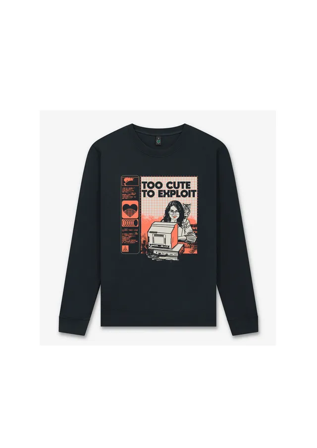 dna merch Too Cute To Exploit Sweatshirt Biobaumwolle