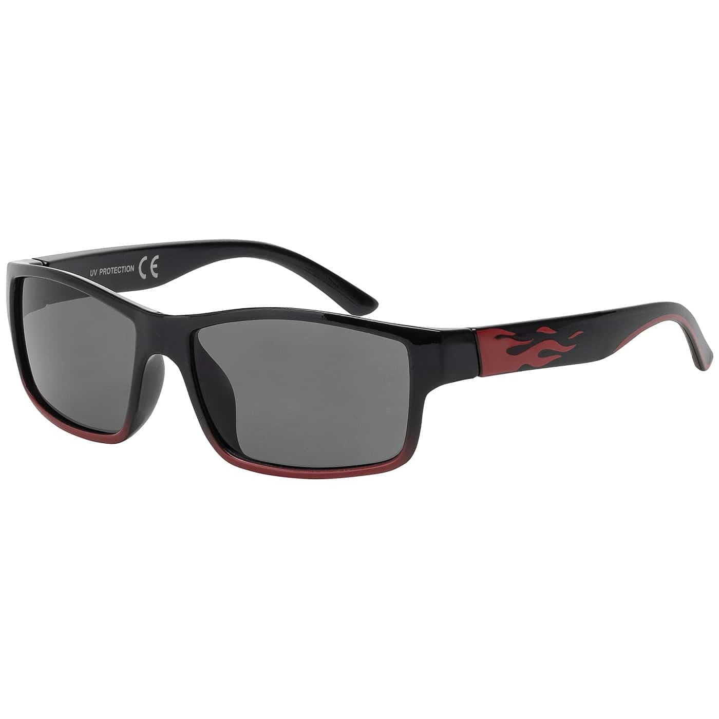 BEZLIT Kinder Sonnenbrille Flammen grün UV400