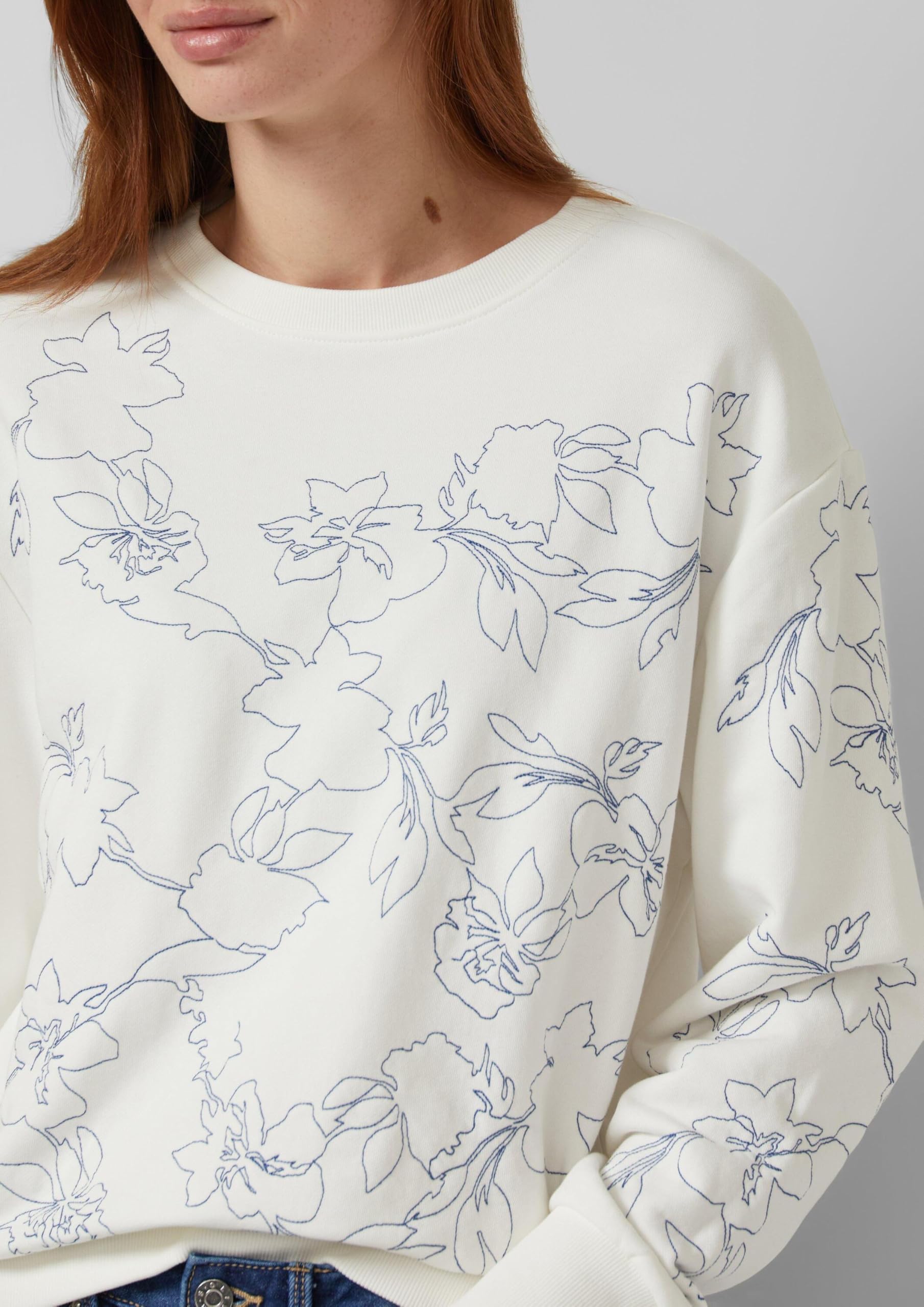 s.Oliver Red Label Sweatshirt mit Stickerei für jeden Tag