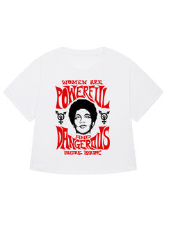 dna merch Powerful And Dangerous Oversize T-Shirt Damen Bio