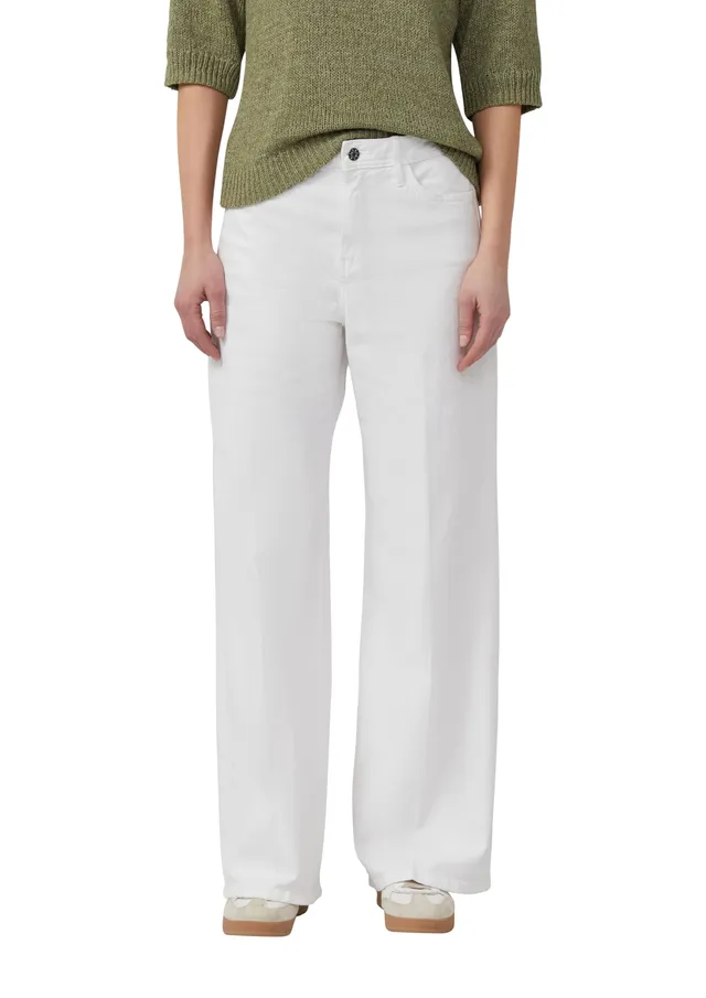 s.Oliver Suri High Rise Wide Fit Jeans Weiß 38W/32L