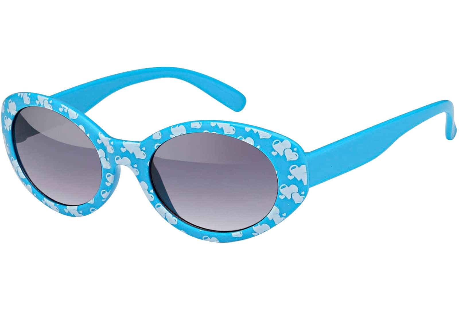 BEZLIT Kinder Sonnenbrille Herzchen Schwarz Weiß UV400