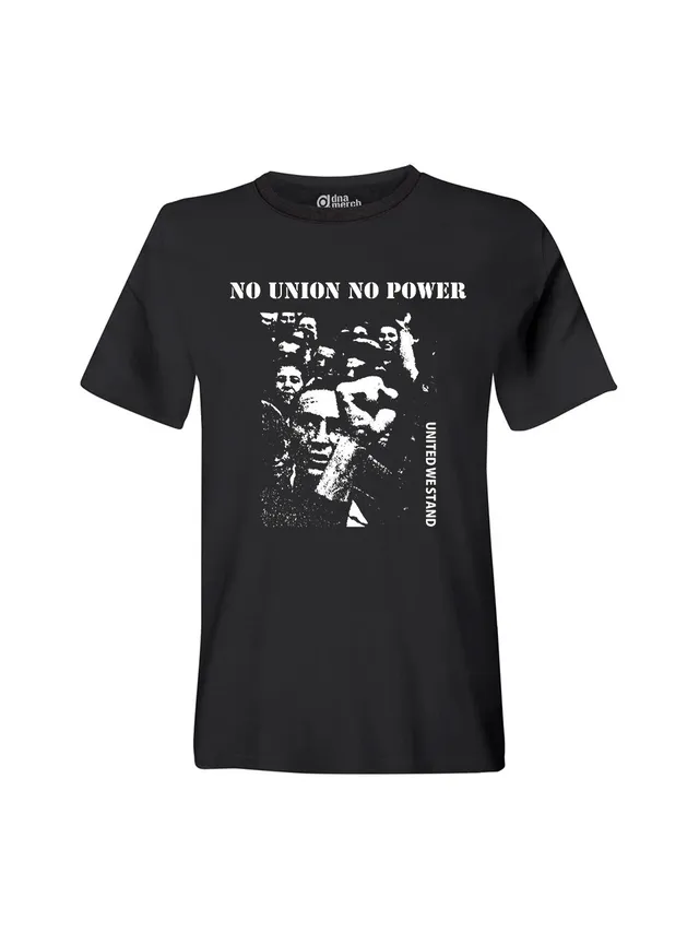 dna merch No Union T-Shirt schwarz Biobaumwolle