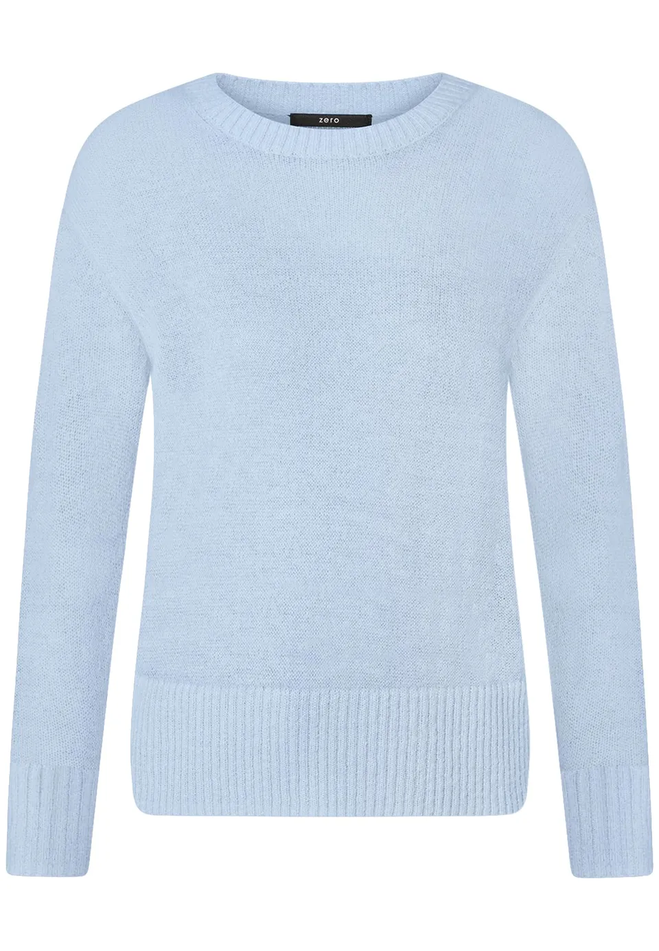 zero Alpakawolle Pullover 40 Soft Chambray warm