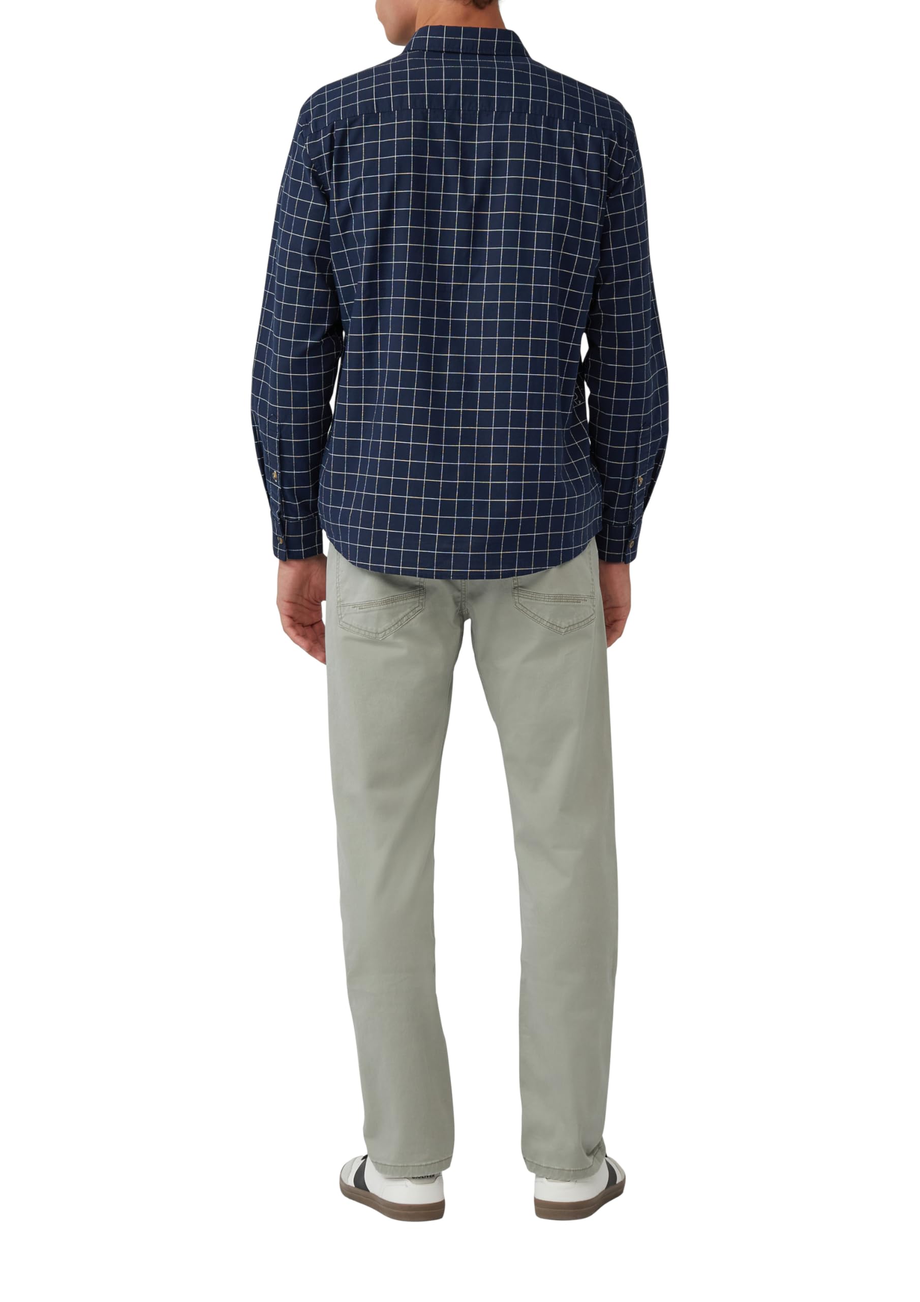 s.Oliver RED LABEL 2169482 Hemd Langarm L blau Karo