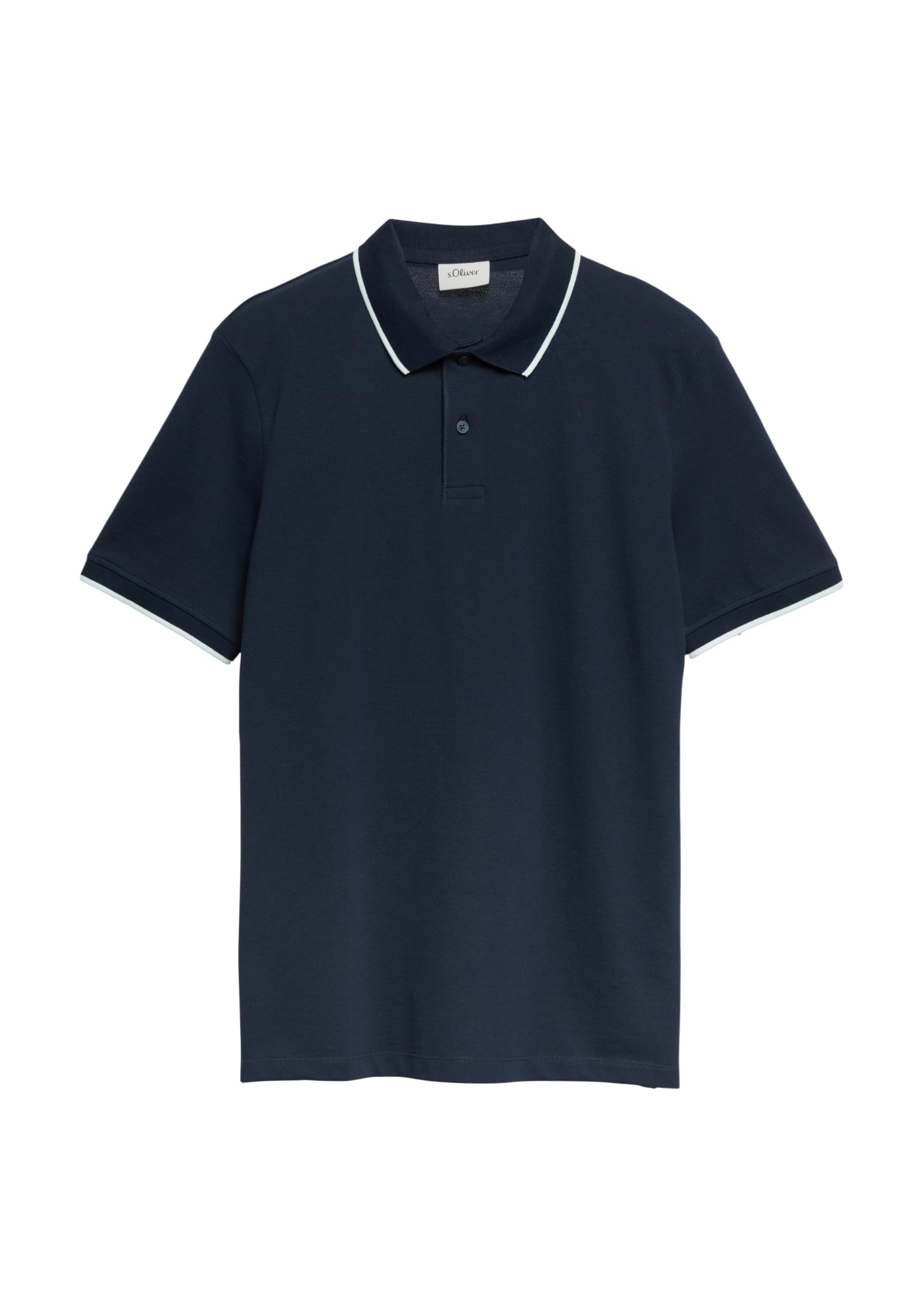 s.Oliver Junior Poloshirt Piqué Kontrast schiefergrau