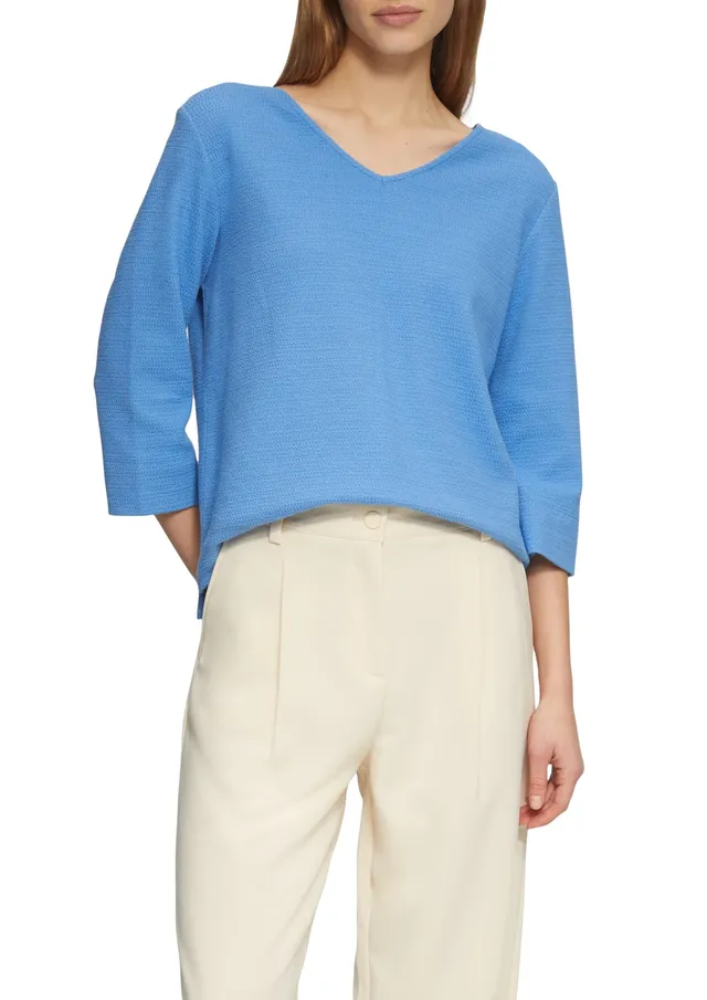 s.Oliver Junior Sweatshirt V-Ausschnitt 3/4-Arm Jersey
