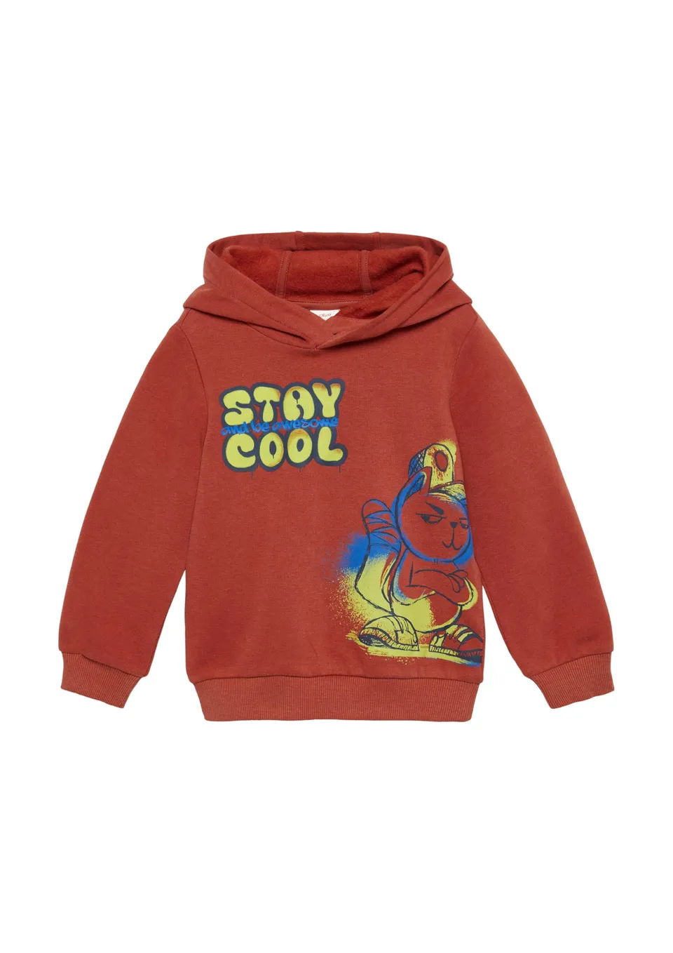 s.Oliver Red Label Kapuzen-Sweatshirt Rubinrot 128-134