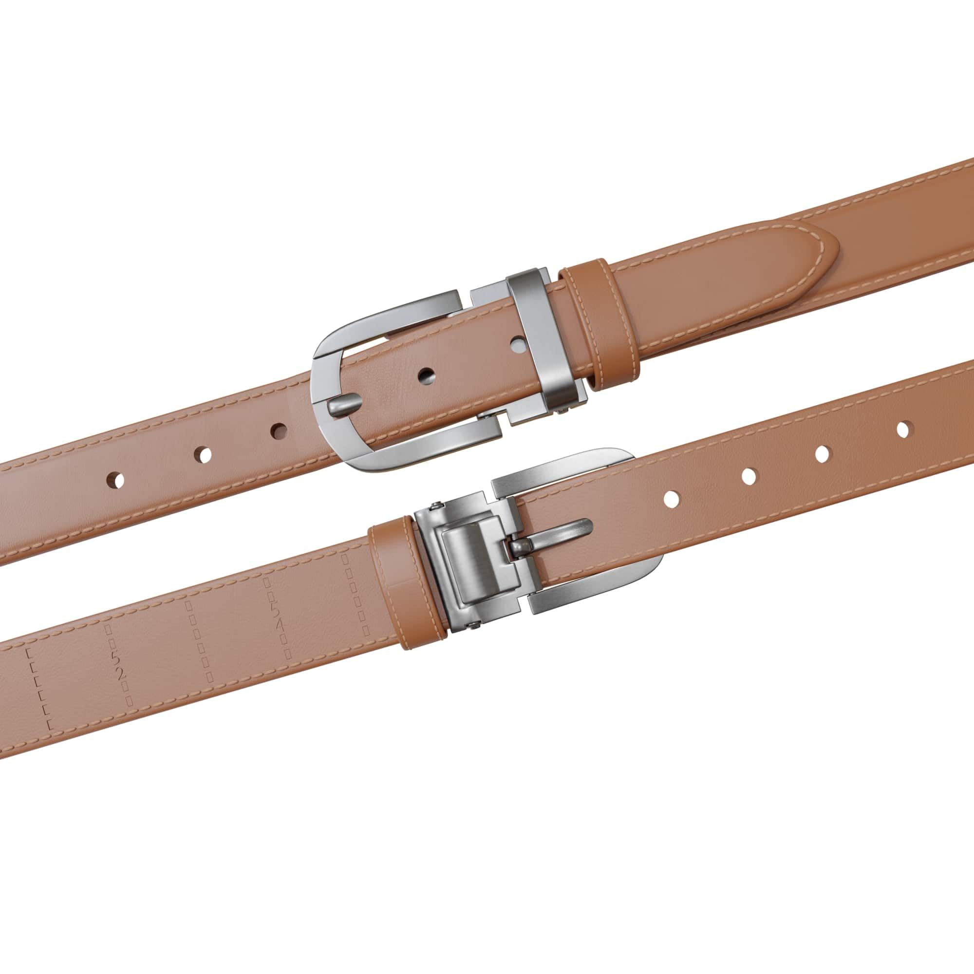BEZLIT Herren Ledergürtel 3 cm Hellbraun Echtleder kürzbar
