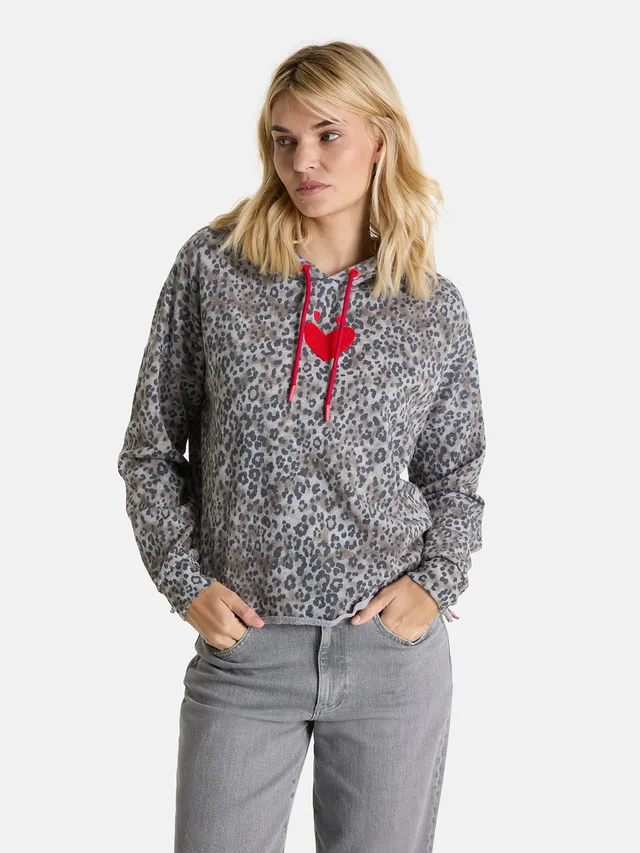 Lieblingsstück MioL Hoodie beige Herz Baumwolle