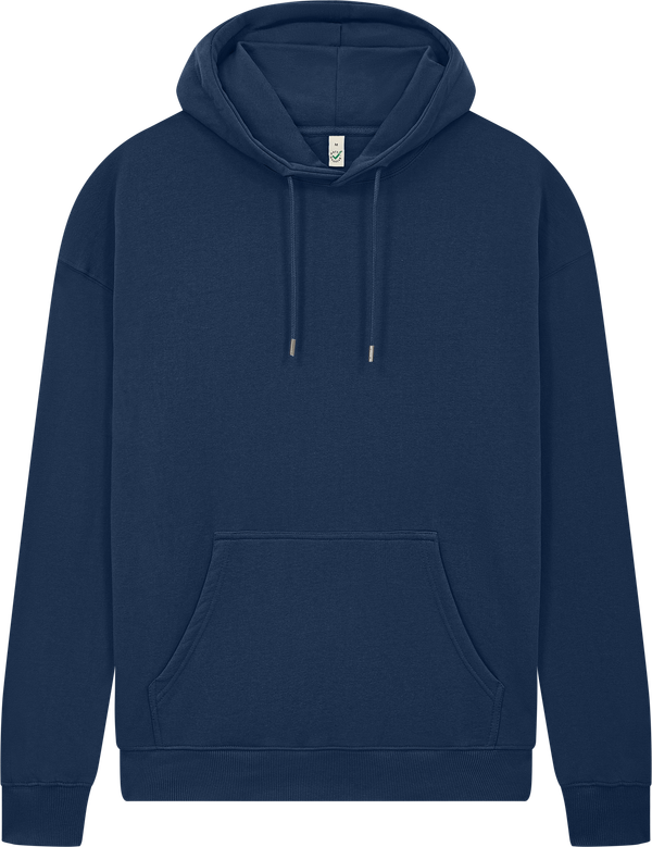 dna merch Basics Kapuzenpullover Schwarz Biobaumwolle Kängurutasche