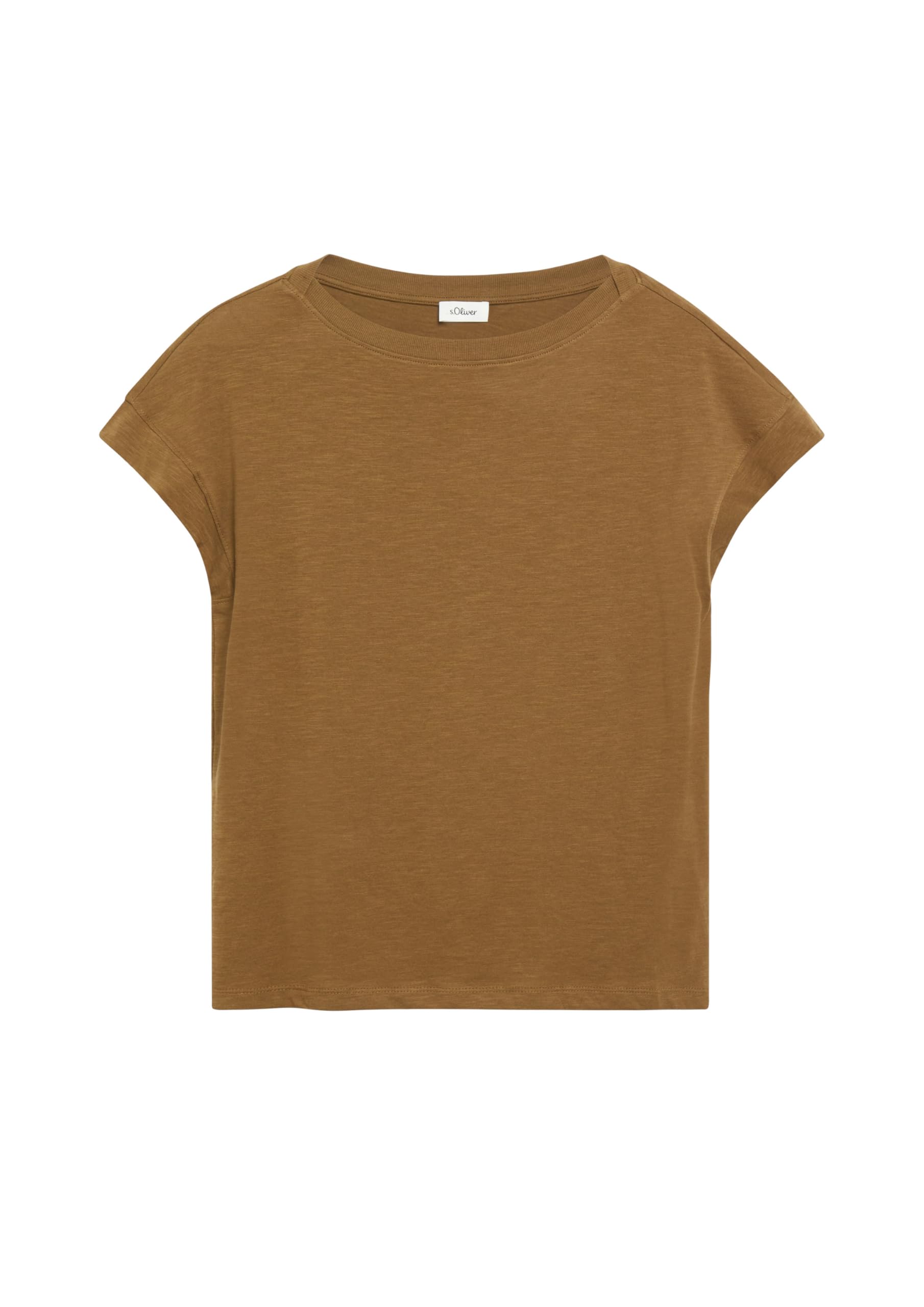 s.Oliver Red Label Top schwarz Flammgarn ärmellos