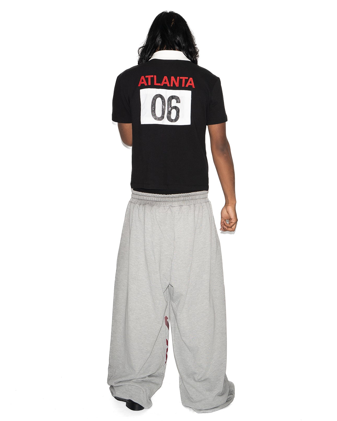 Mowalola ATL Relaxed Polo Shirt Baumwolle gestickt