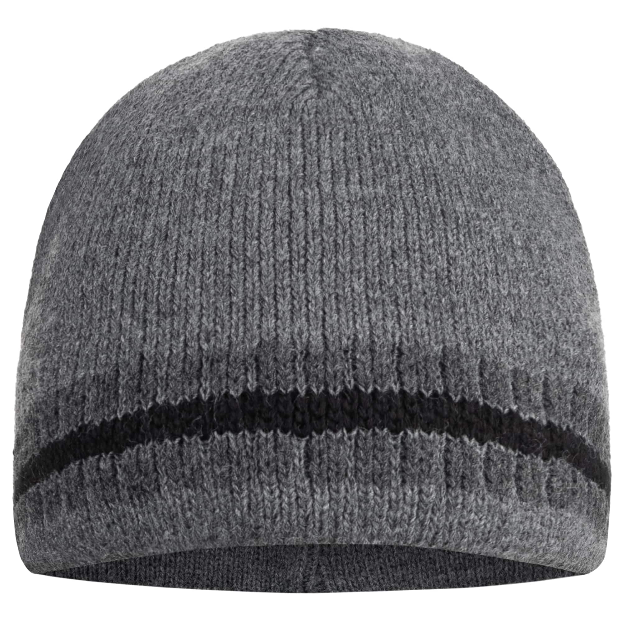 BEZLIT Beanie Strickmütze Grau zweilagig warm