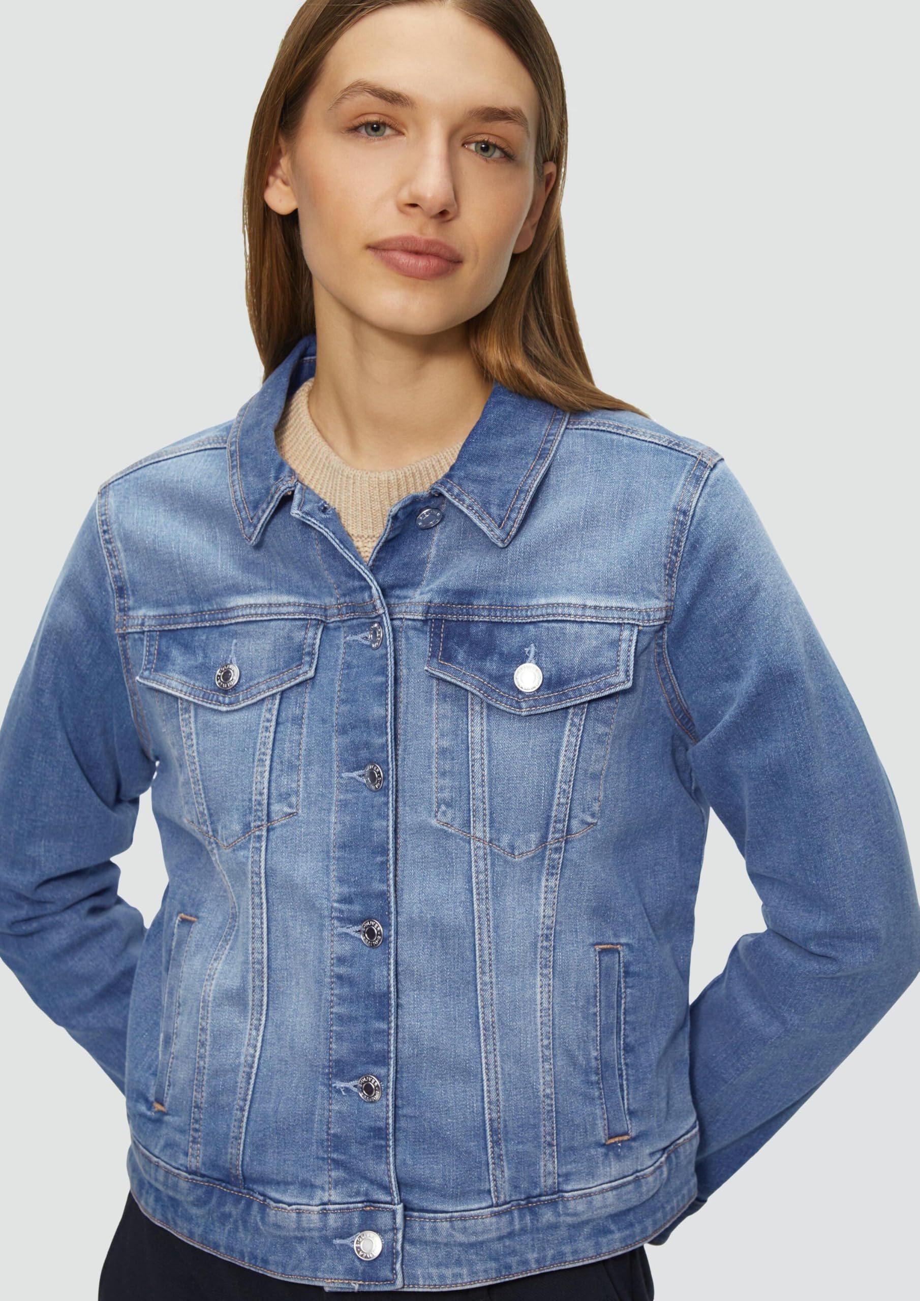 s.Oliver Junior Jeansjacke Gr.38 Eingrifftaschen