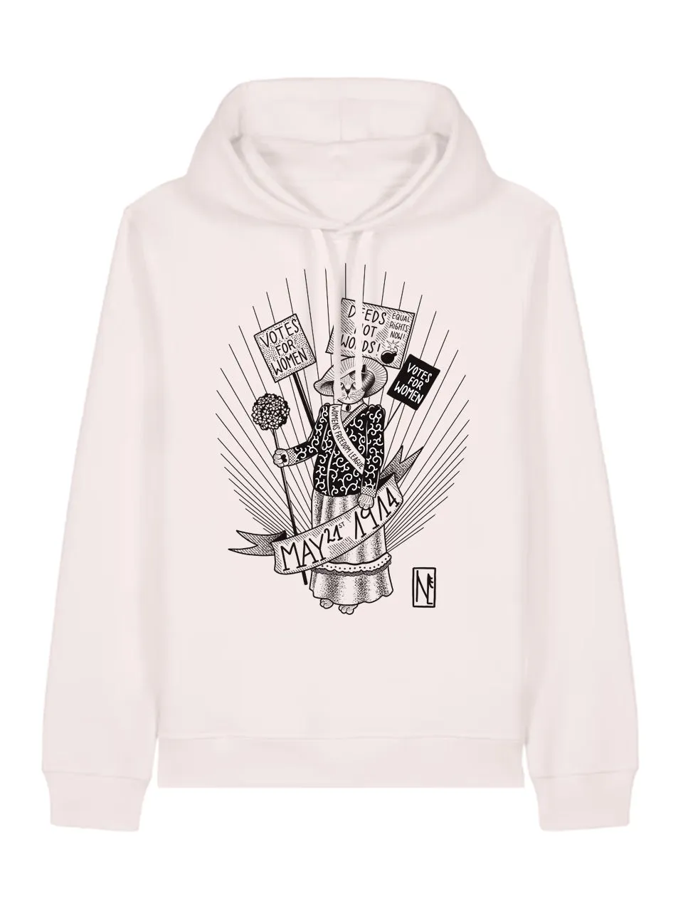 dna merch Suffragetten Kampf für Frauenwahlrecht 1914 Hoodie Grau