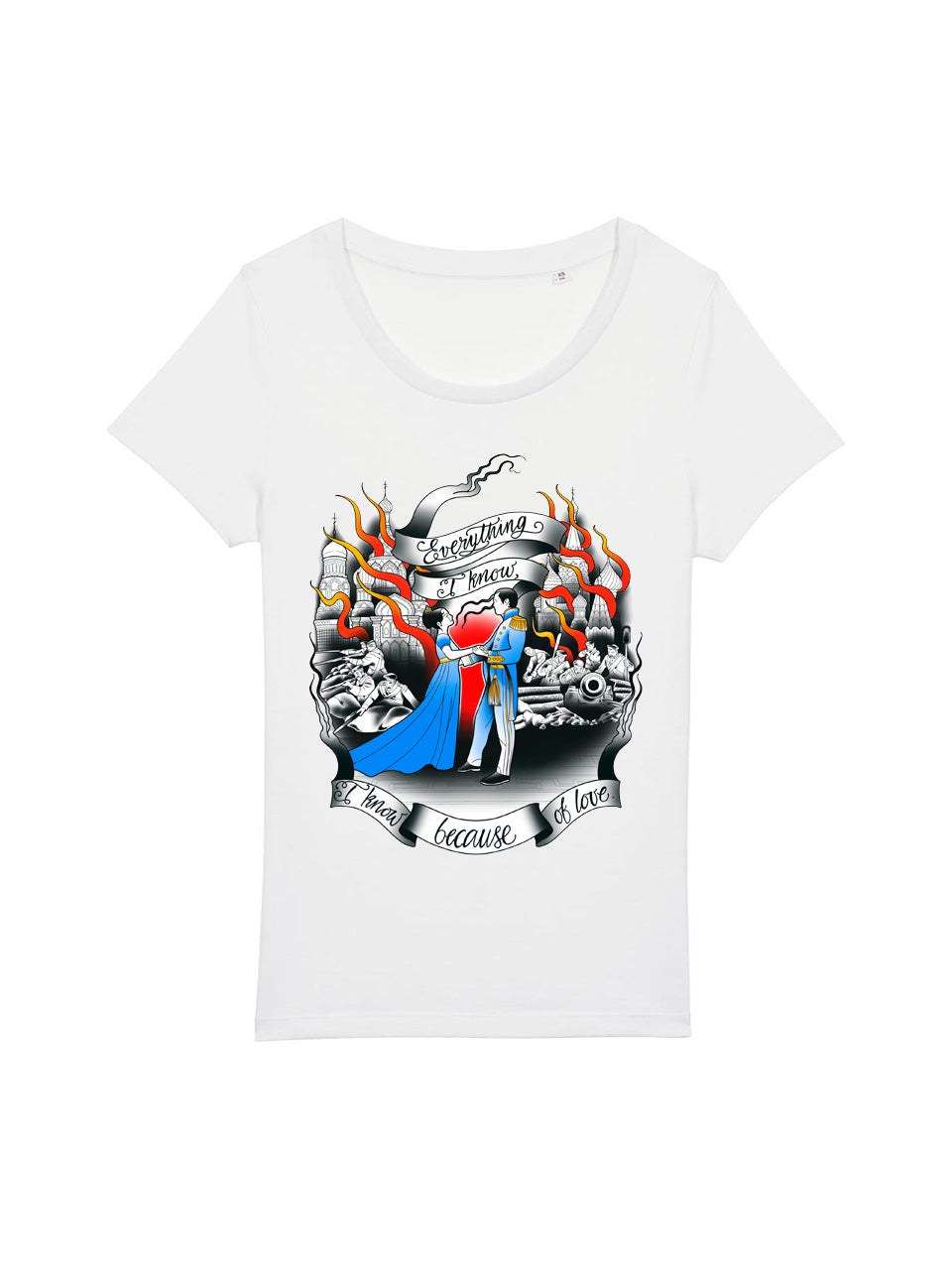 dna merch Krieg und Frieden Tolstoi T-Shirt Frauen Schwarz