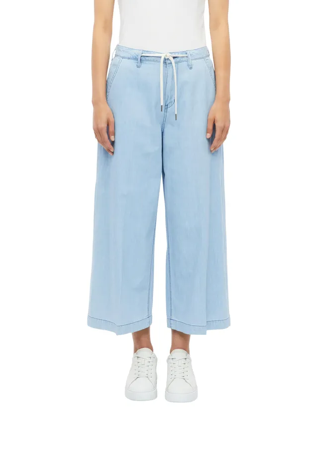 s.Oliver Red Label Culotte-Jeans Jeans Hellblau 44 Wide Leg