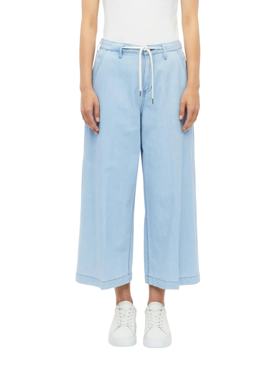 s.Oliver Red Label Culotte-Jeans Jeans Hellblau 44 Wide Leg