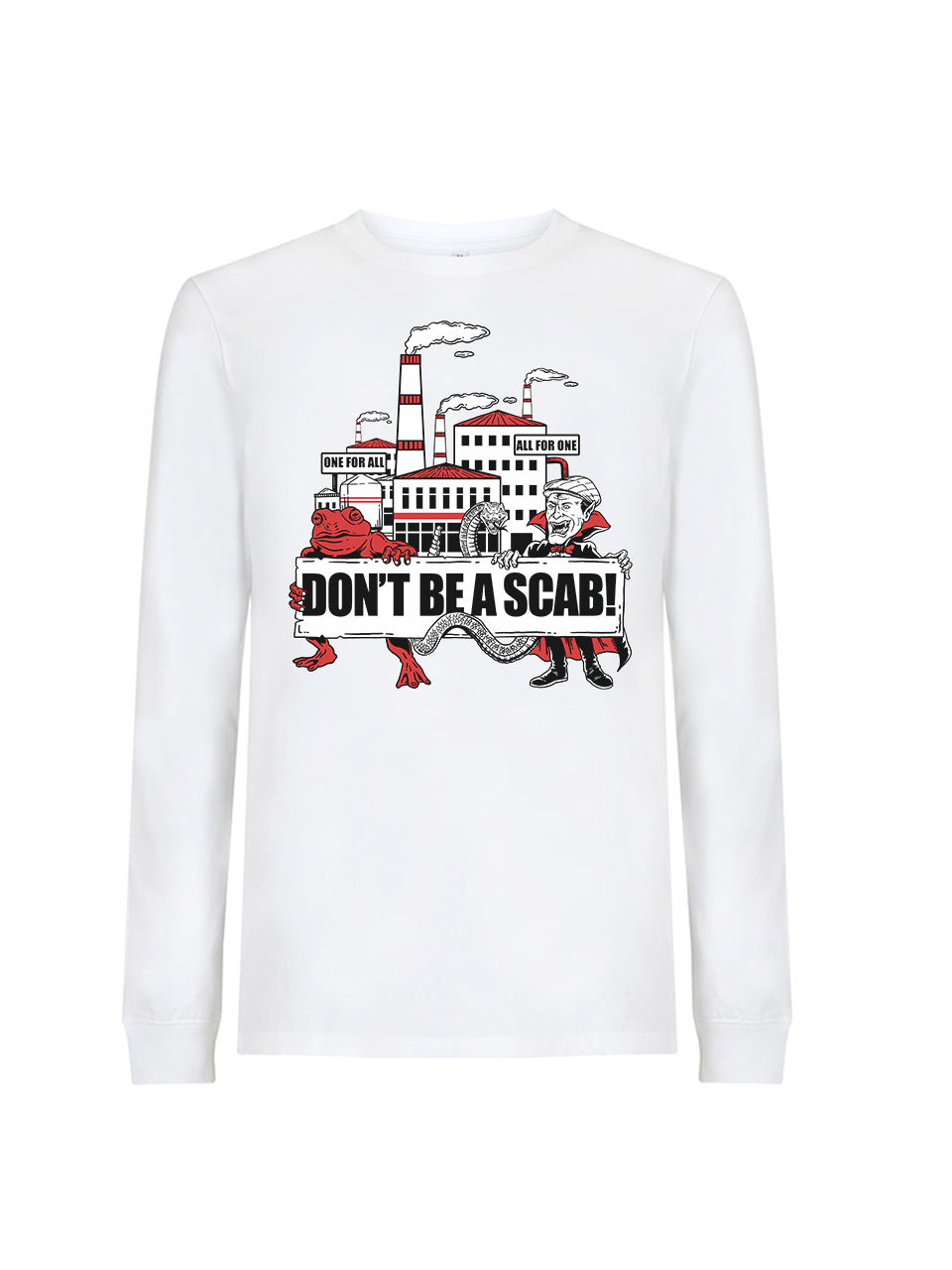 dna merch Sei Kein Streikbrecher Langarmshirt schwarz