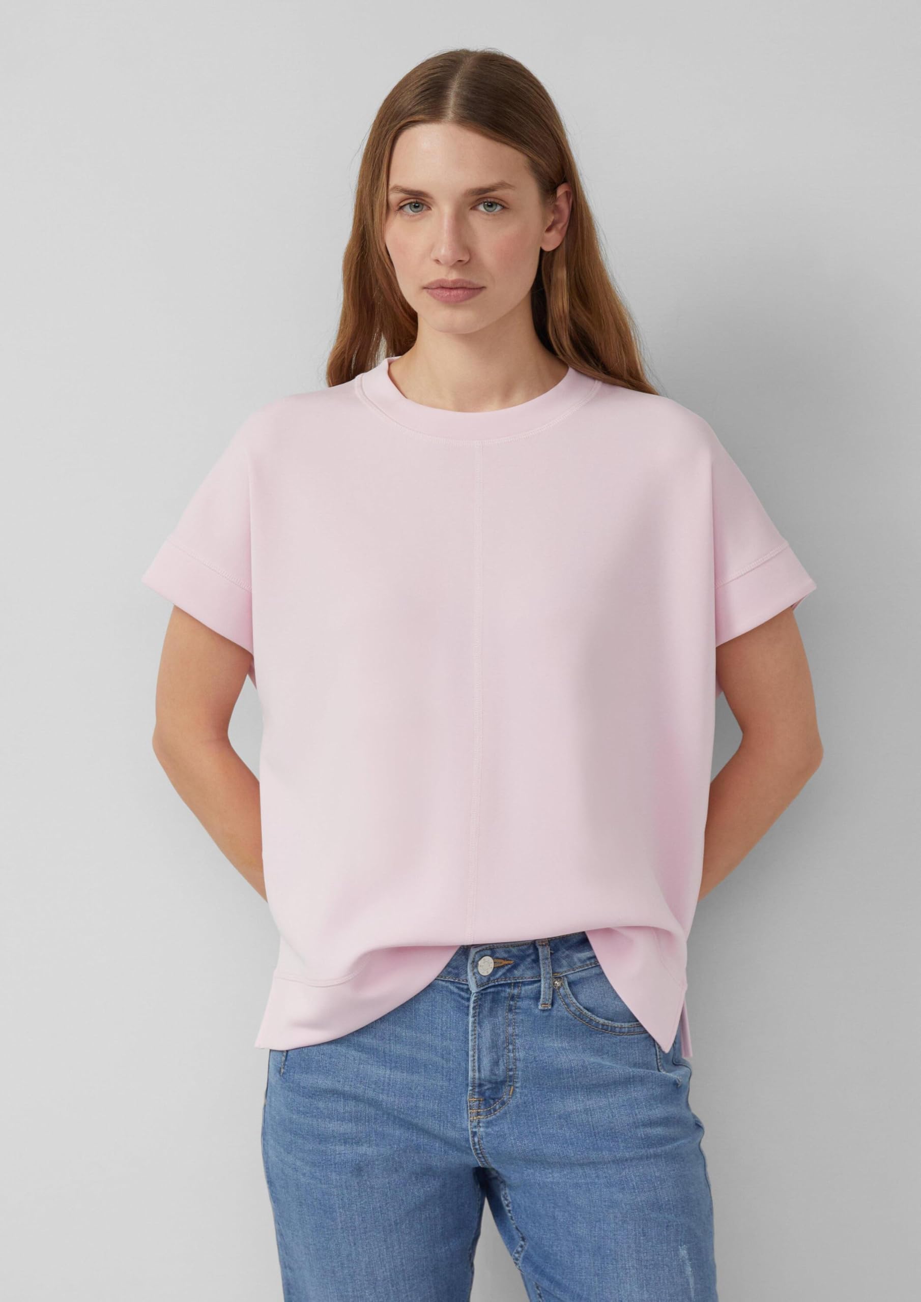 s.Oliver Oversize Sweatshirt Scuba Pullover olivgrün
