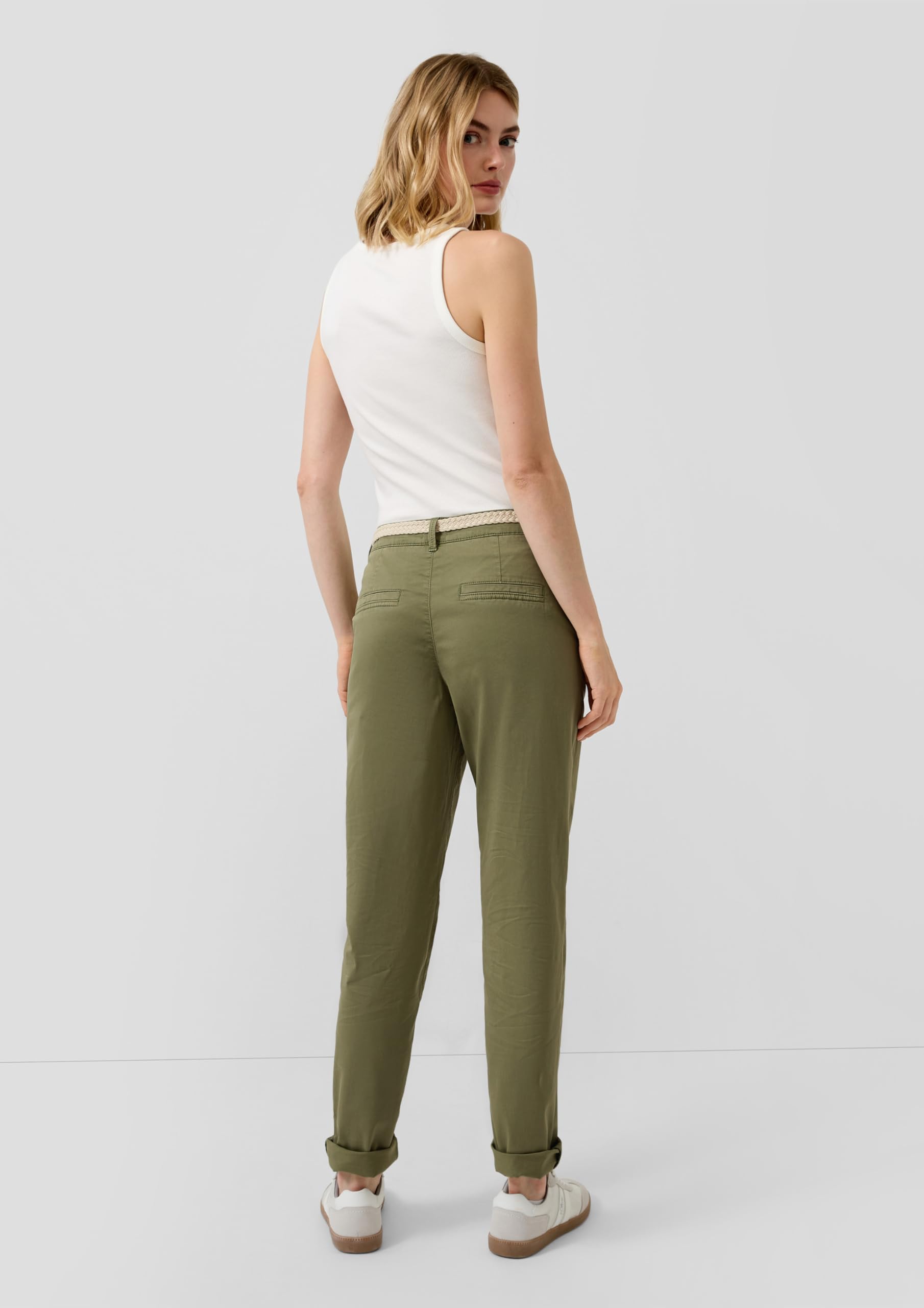 s.Oliver Junior Chino Hose beige Gr.34 mit Gürtel