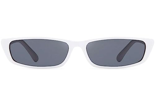 BEZLIT Cat Eye Sonnenbrille Weiß schmal Y2K UV400