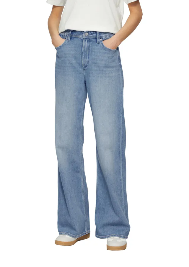 s.Oliver Suri High Rise Wide Fit Jeans Hellblau 36W/32L
